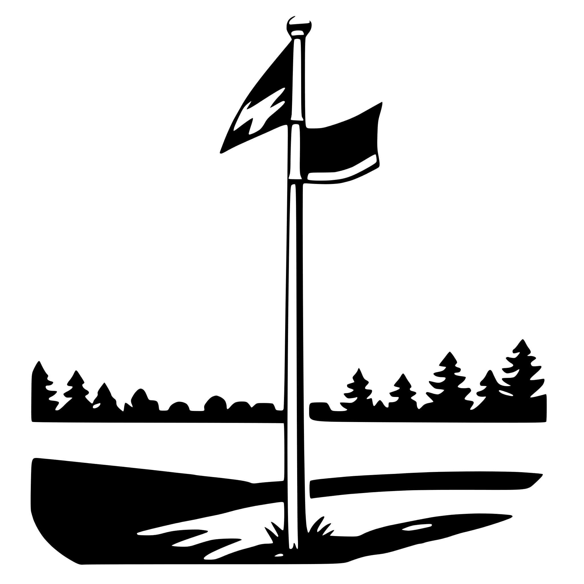 AI-generated SVG of a windsock