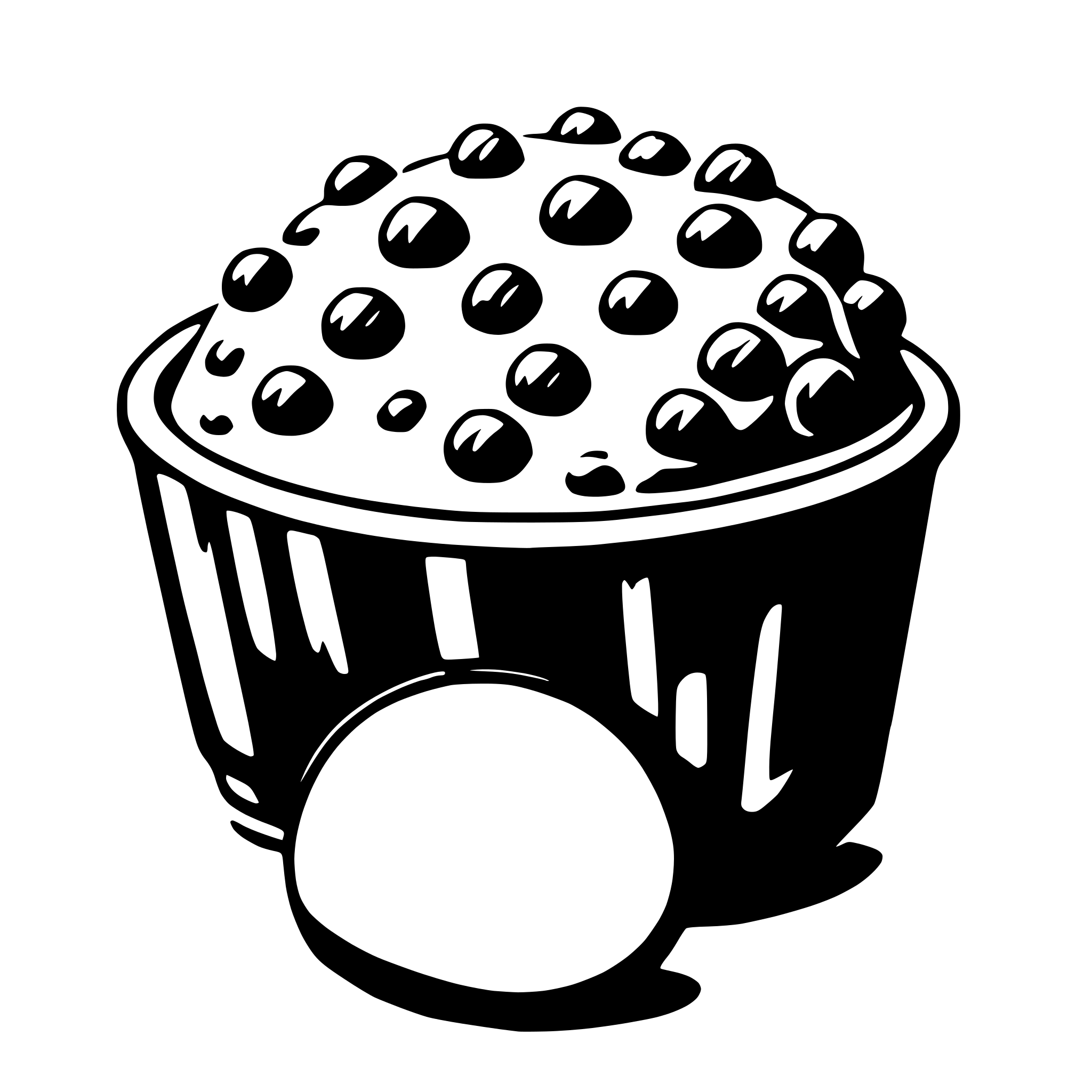 AI-generated SVG of 'truffle'