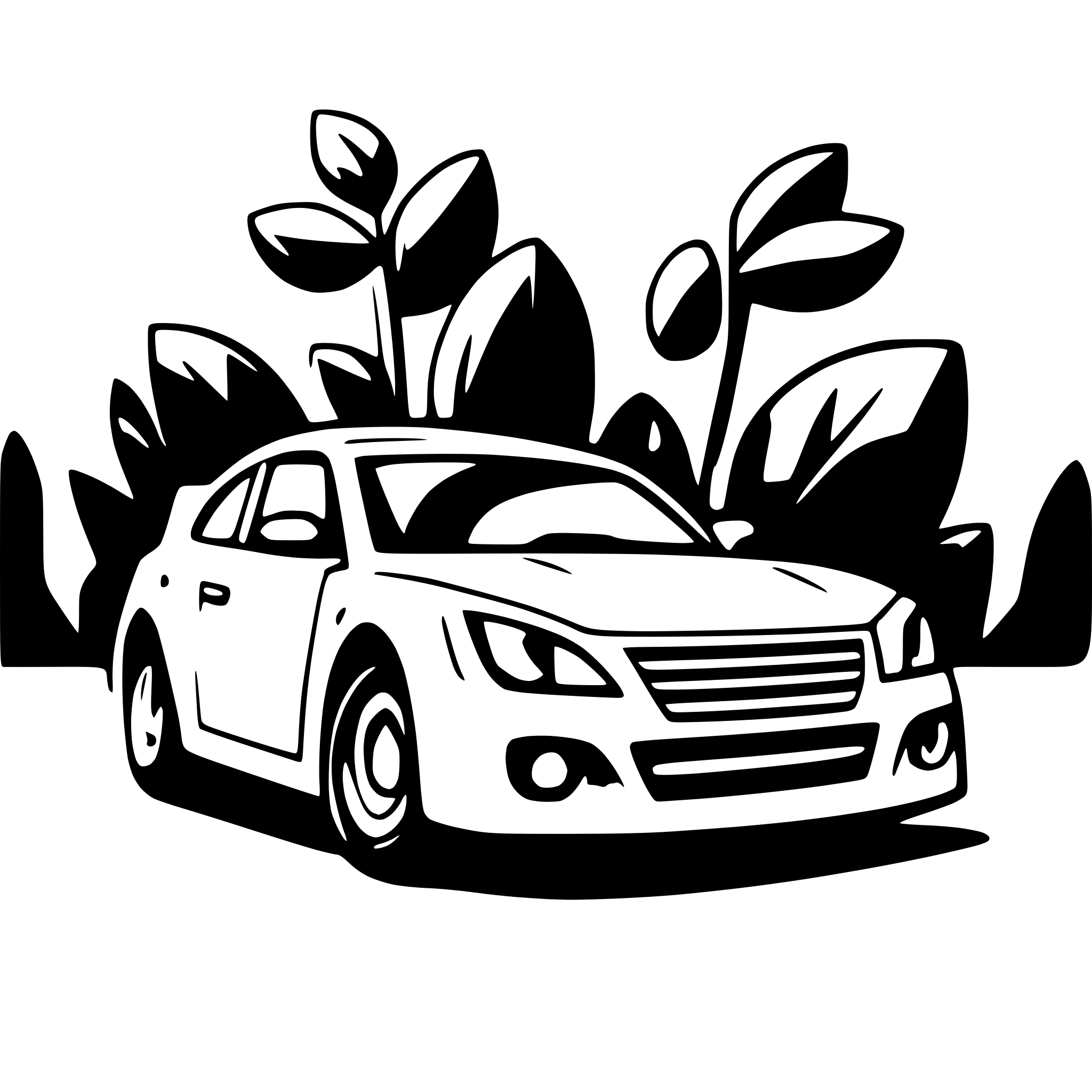 AI-generated SVG of a 2D front of car