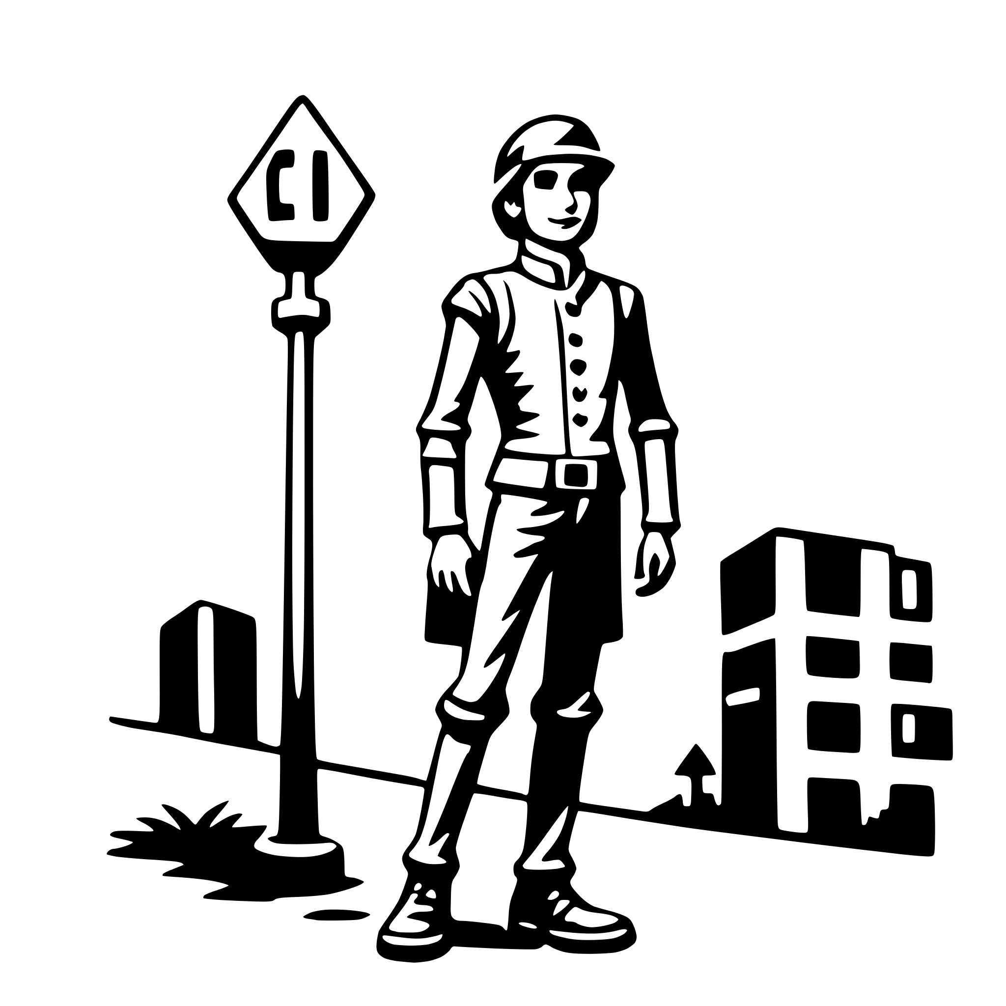AI-generated SVG of a civil engineer