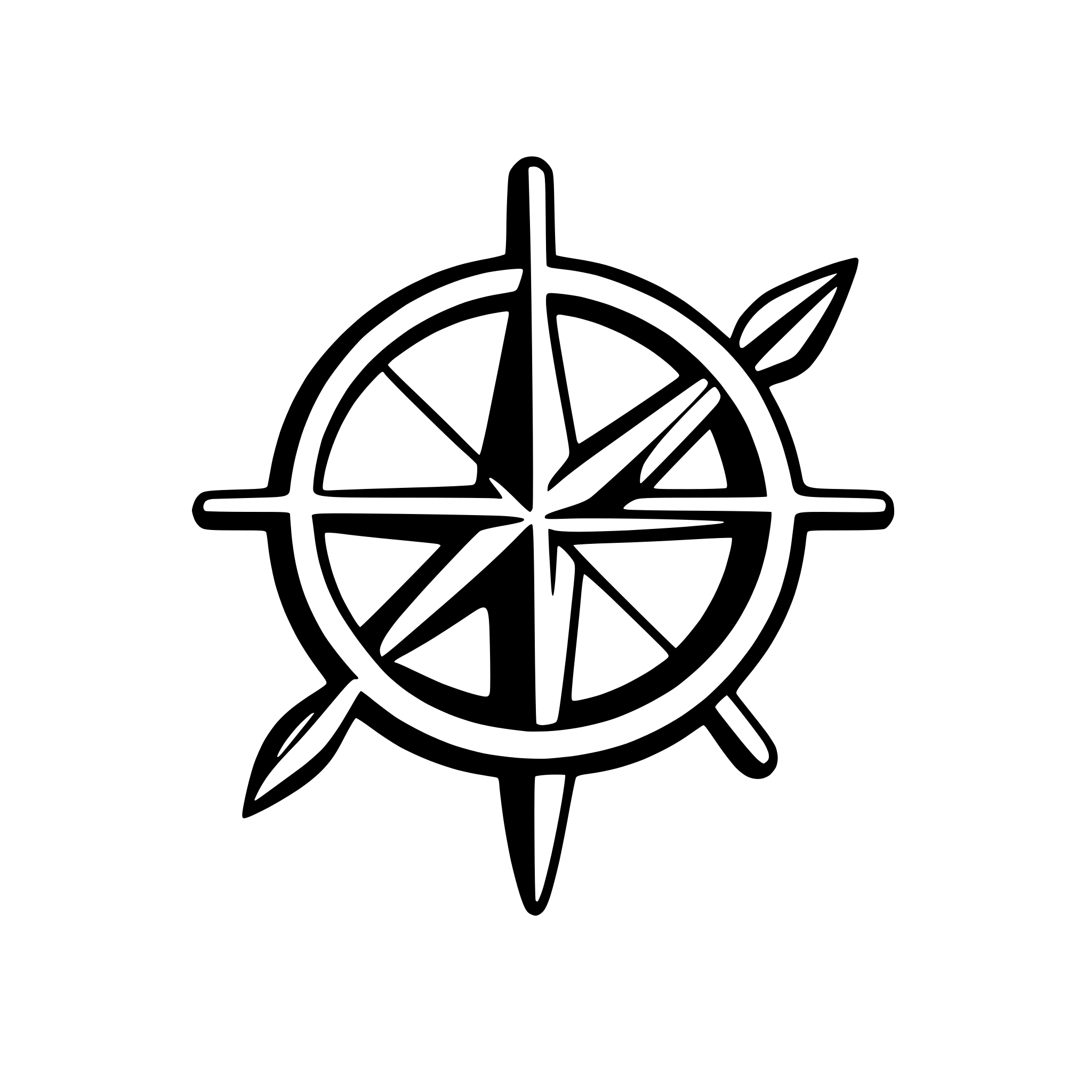 AI-generated SVG of 'geometric compass with needle'