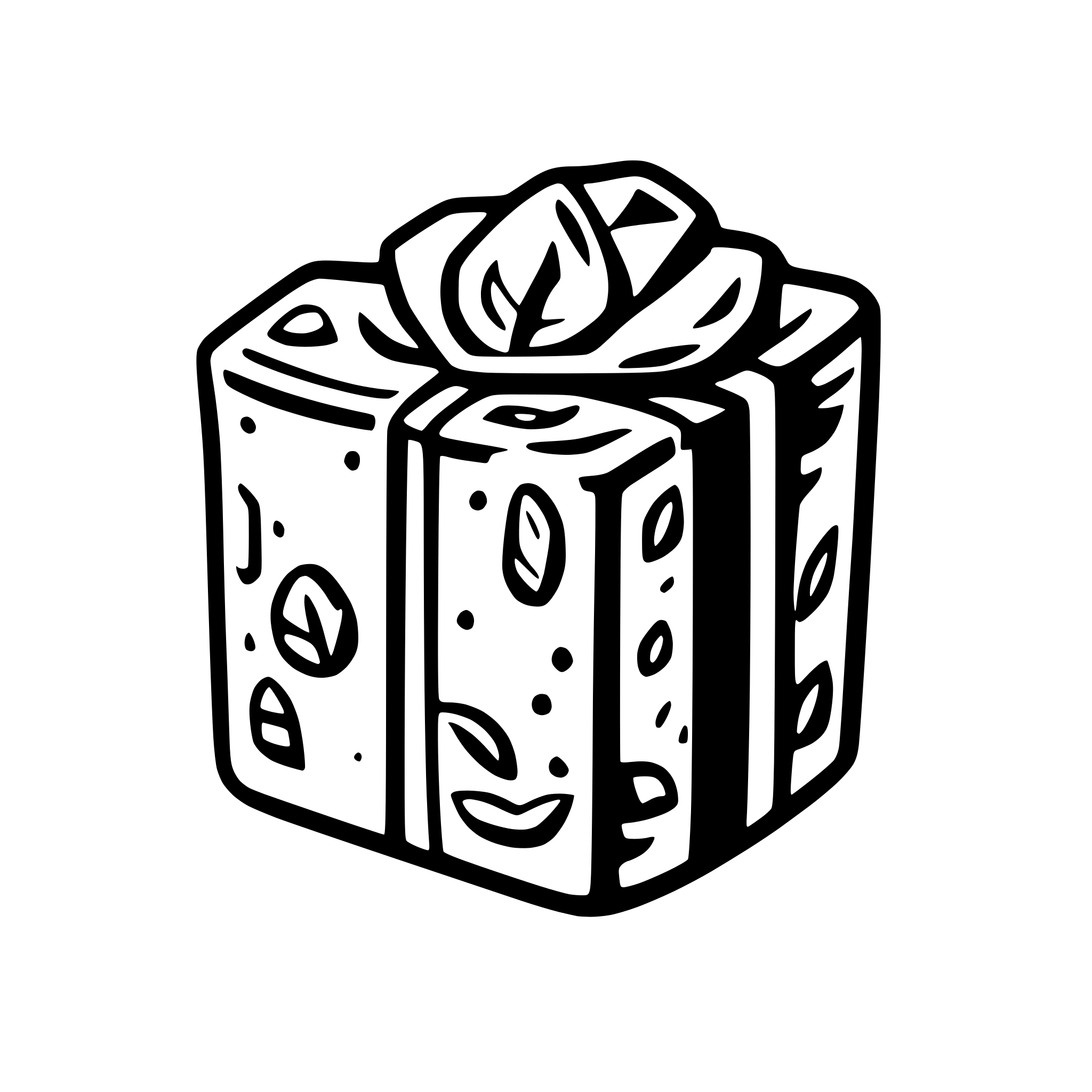 AI-generated SVG of a A lot of Money rounded bundle tied by a band