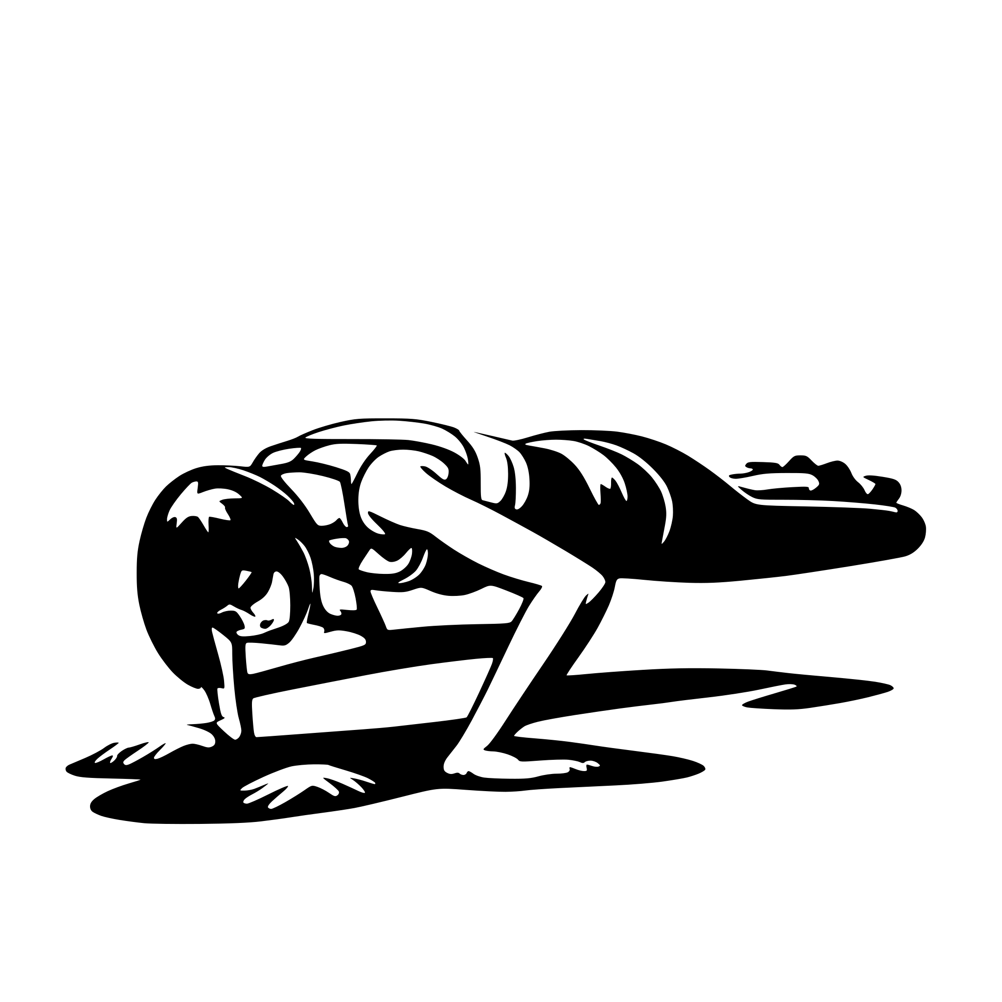 AI-generated SVG of 'Fitness girl doing plank excercis'