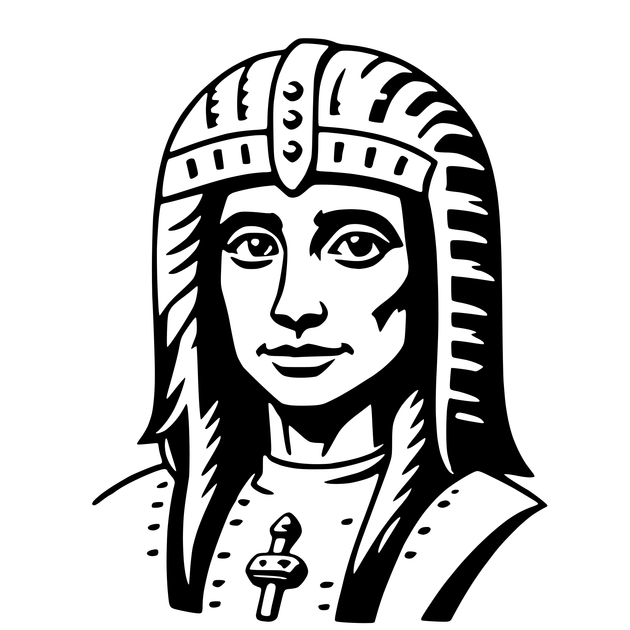 AI-generated SVG of a coatlicue