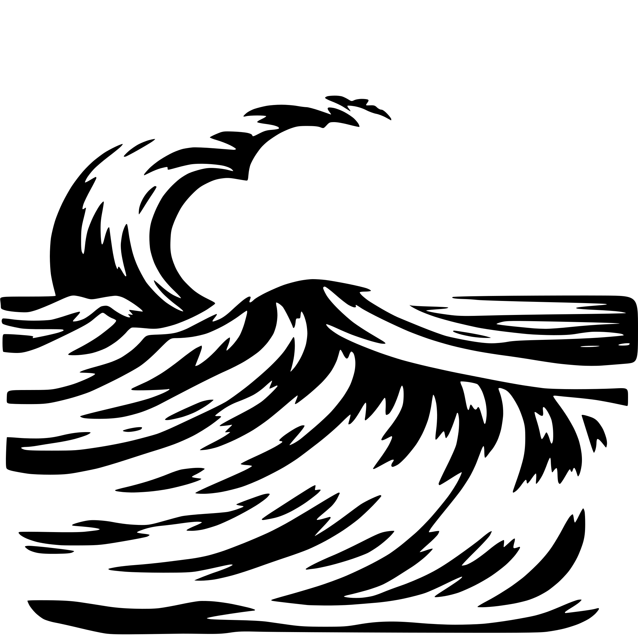 AI-generated SVG of 'Rolling Sea wave'