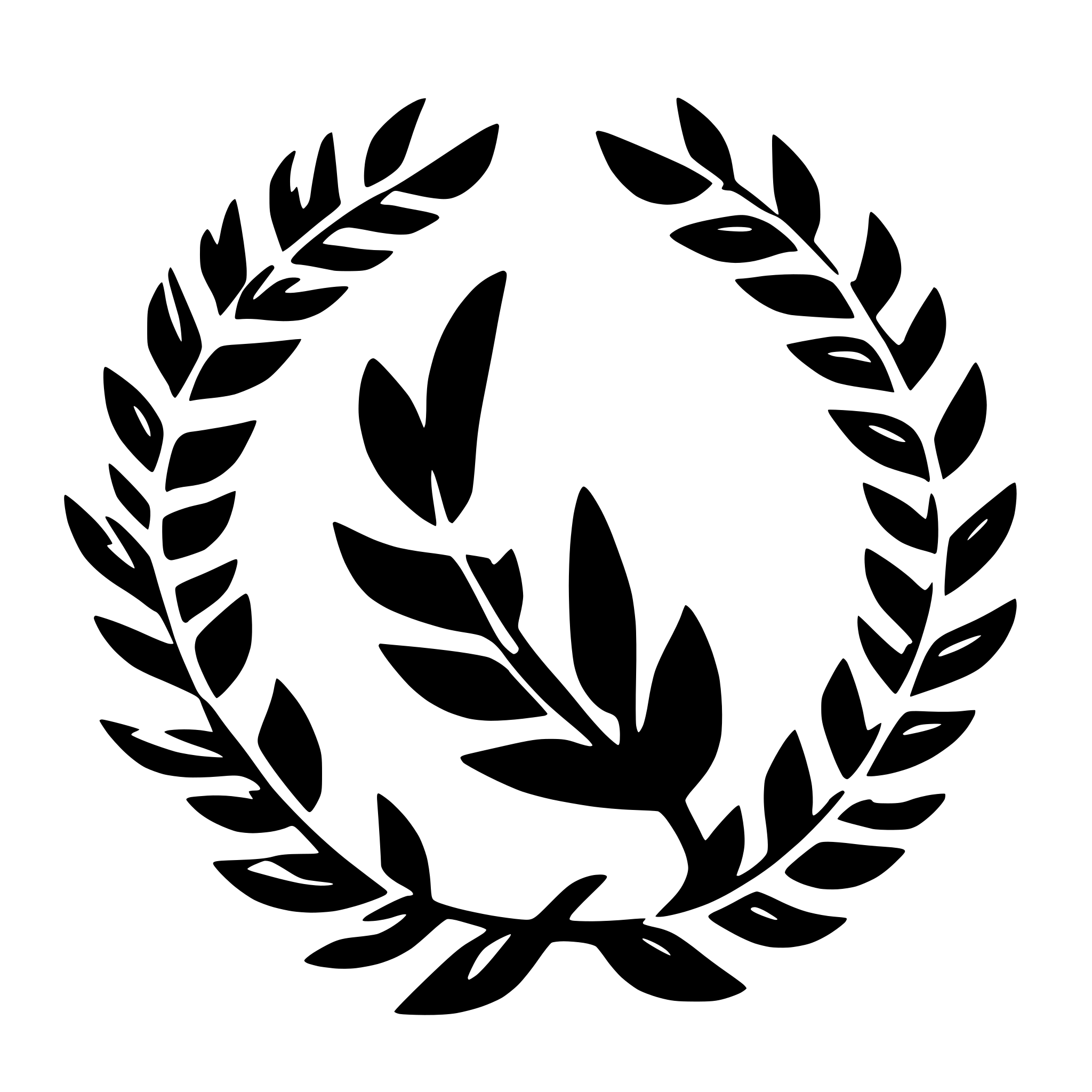 AI-generated SVG of 'laurel wreath'