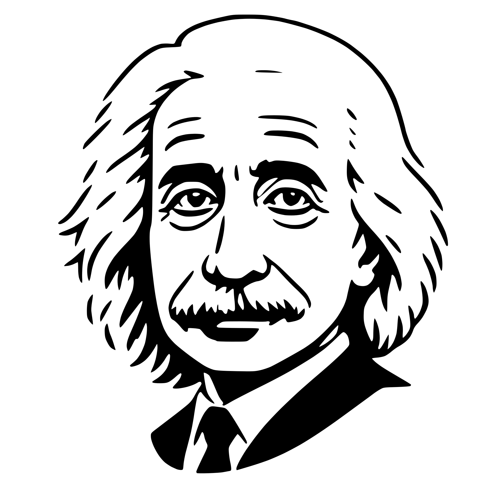 AI-generated SVG of a albert einstein