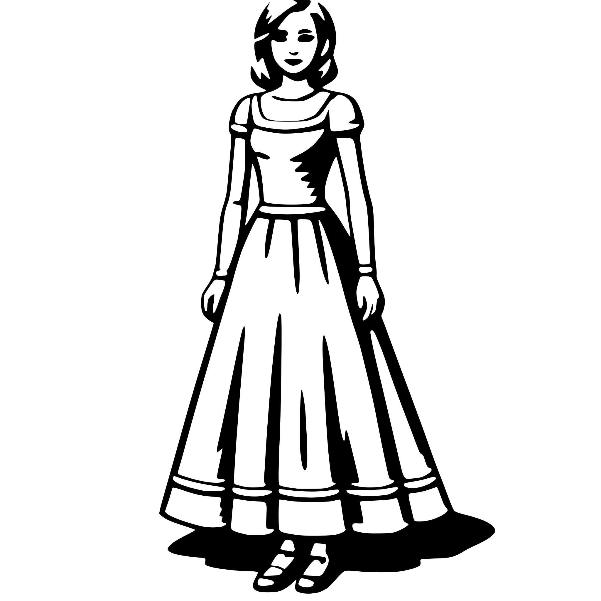 AI-generated SVG of a dress