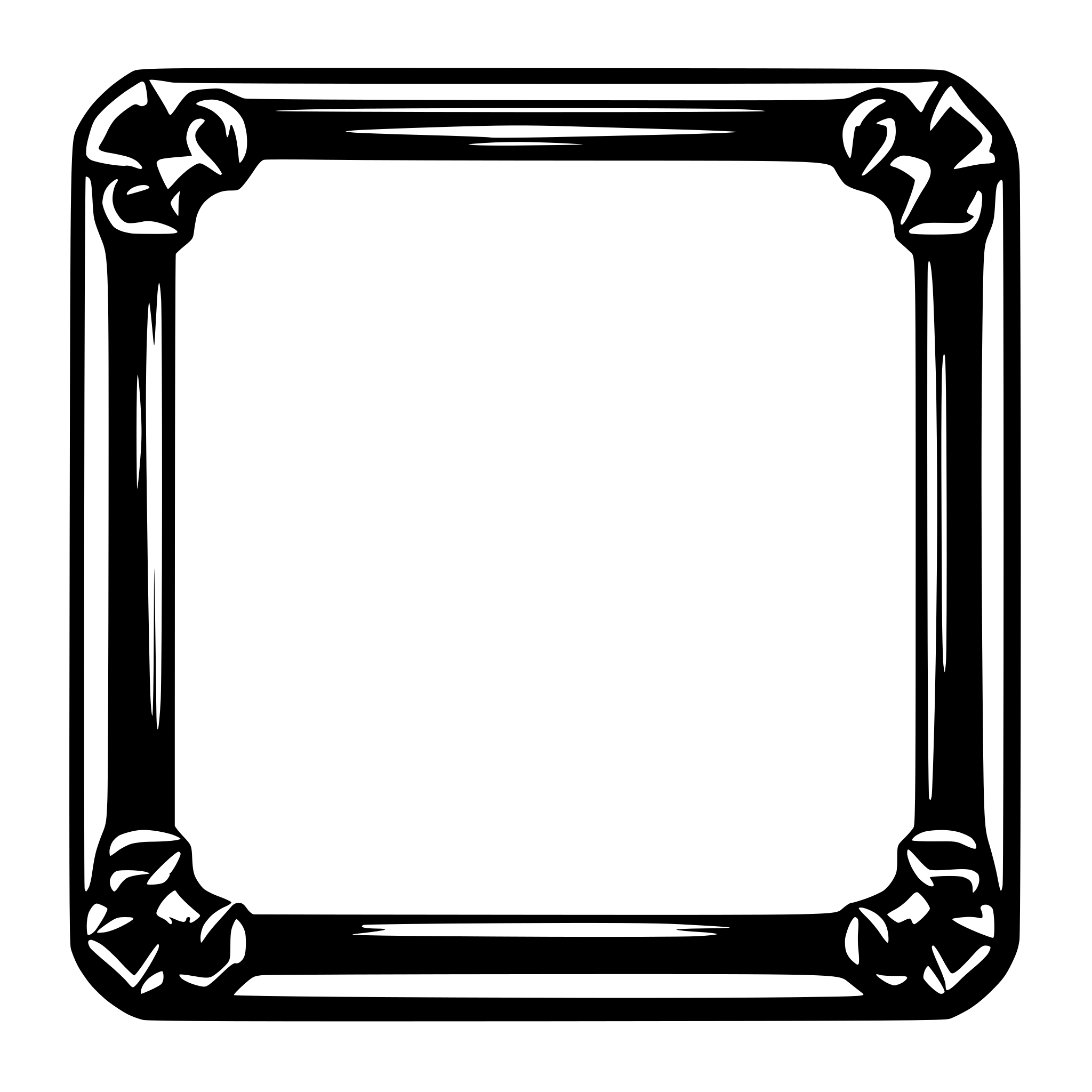 AI-generated SVG of 'Square frame for a single UI element for a game'