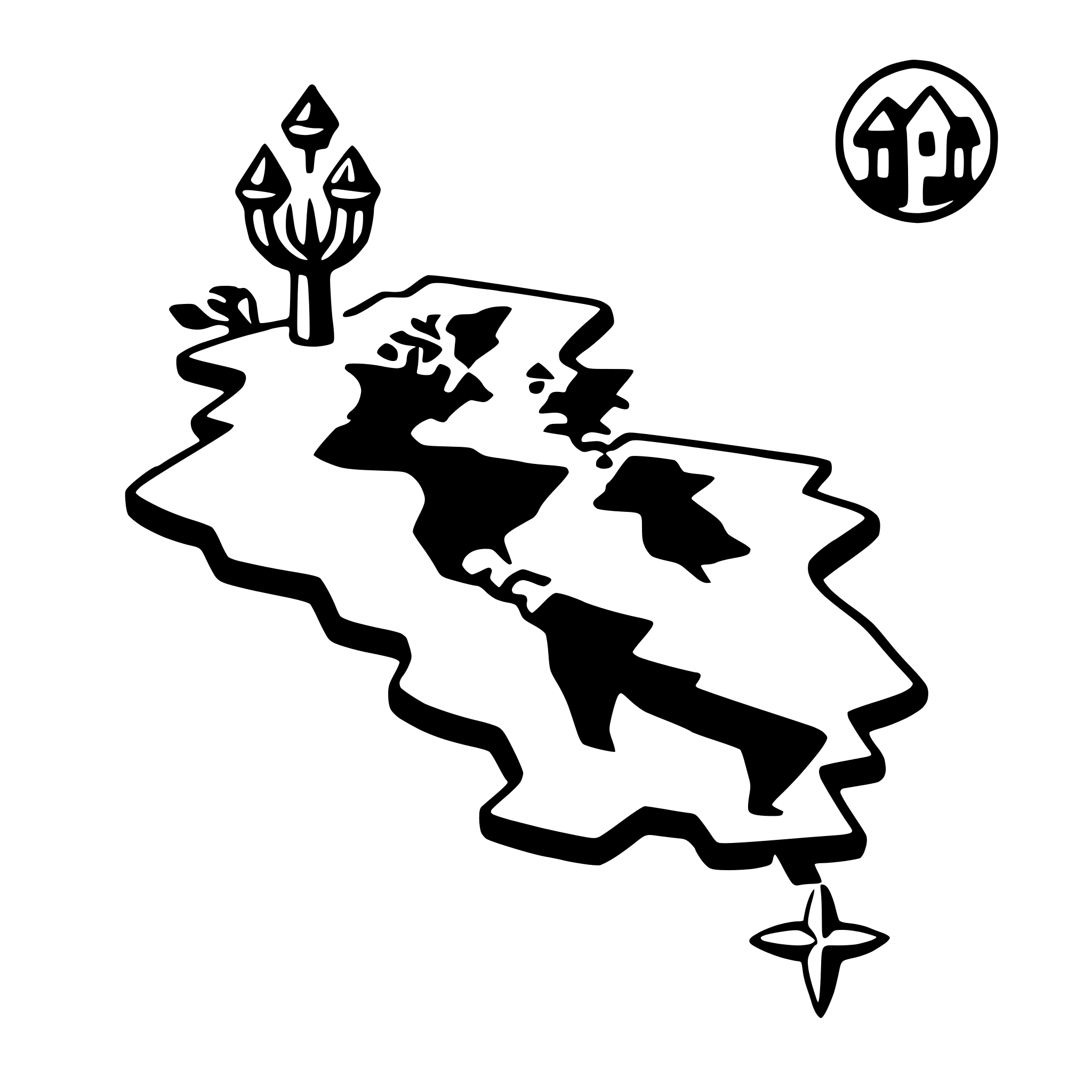AI-generated SVG of 'couple's travel map'