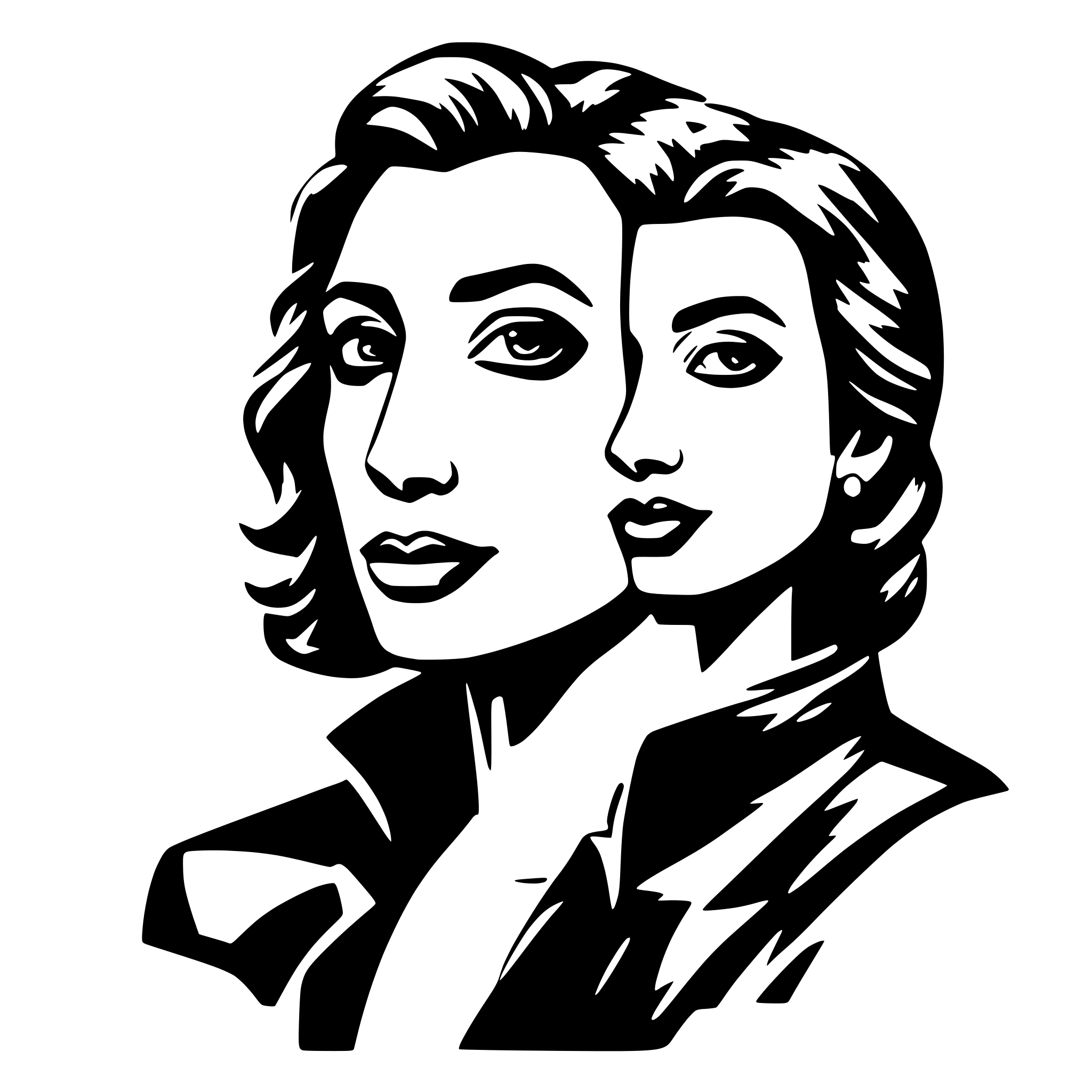 AI-generated SVG of 'celebrities'