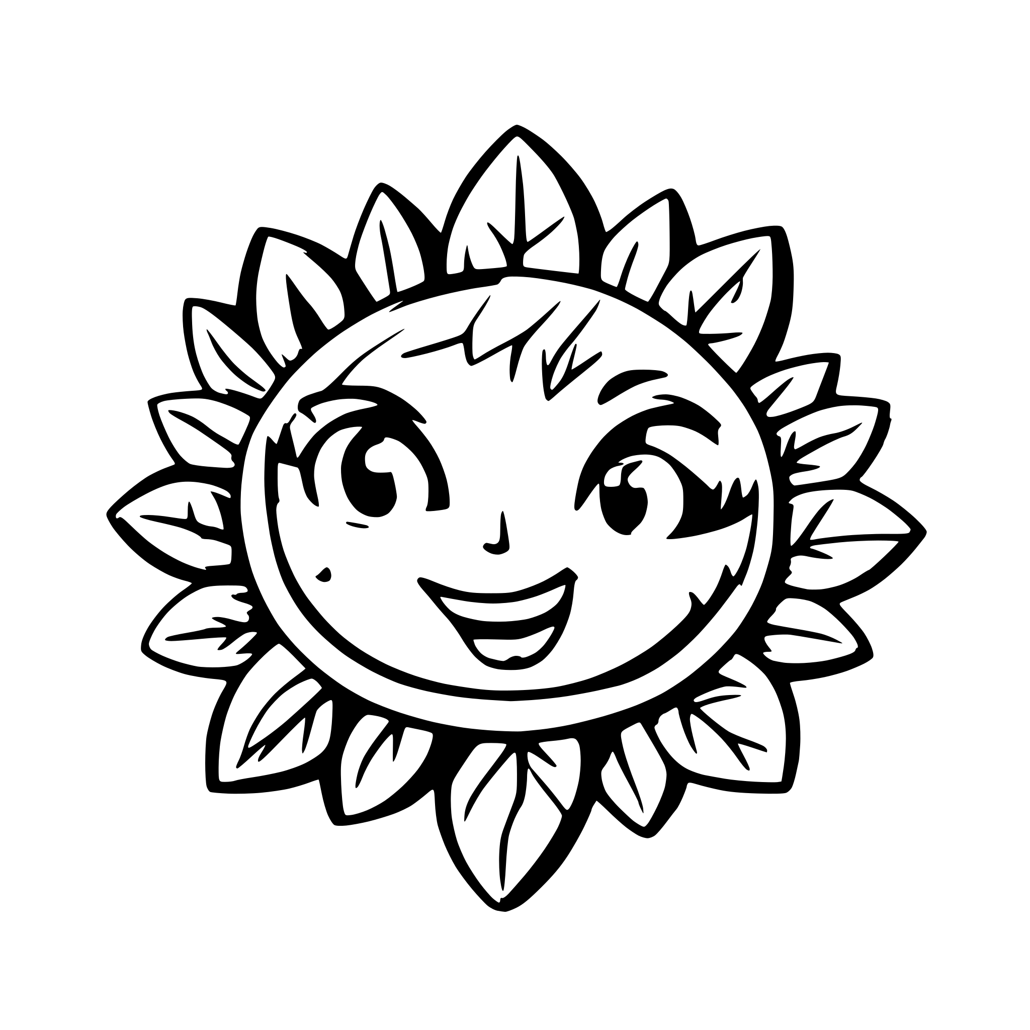 AI-generated SVG of a mandala
