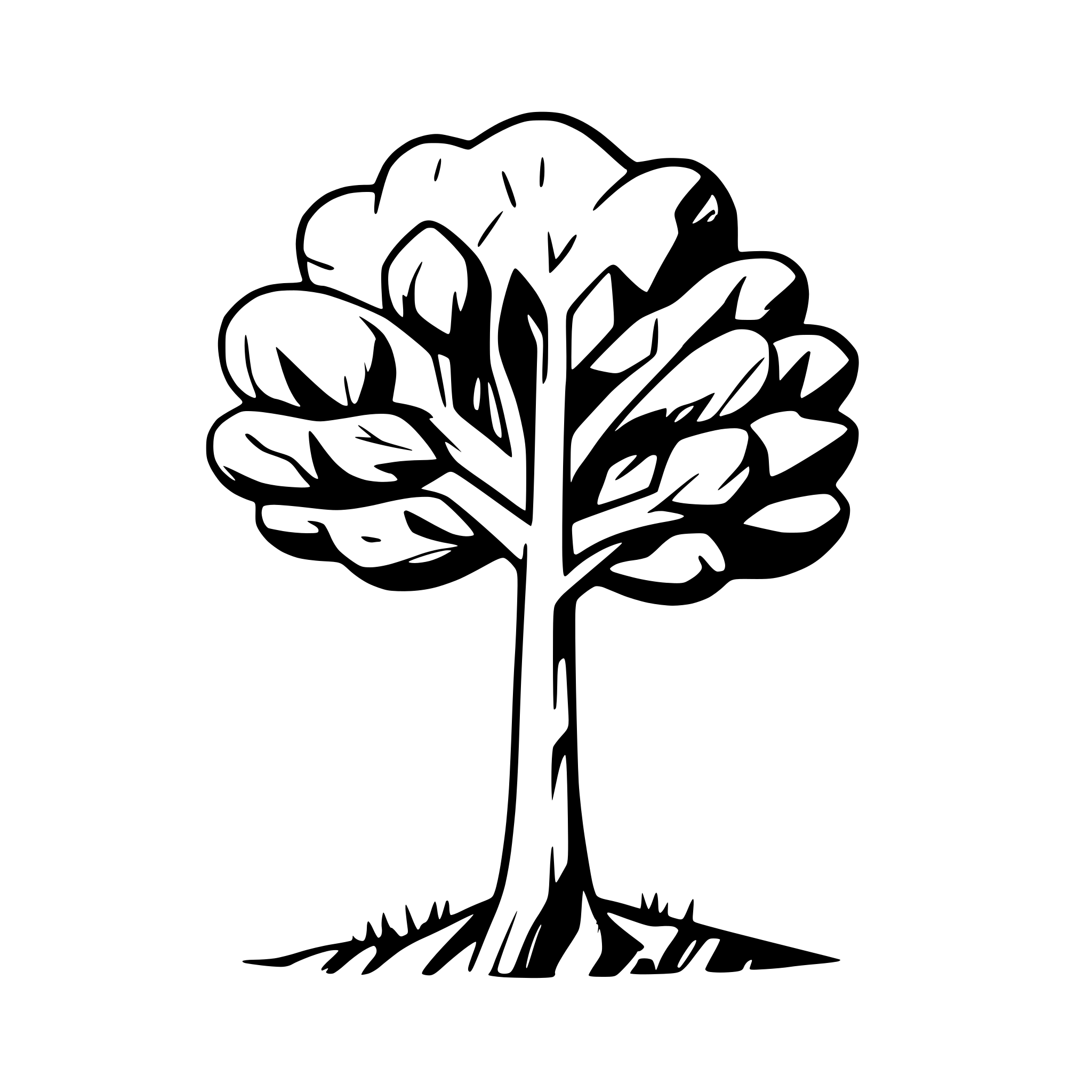 AI-generated SVG of a tree