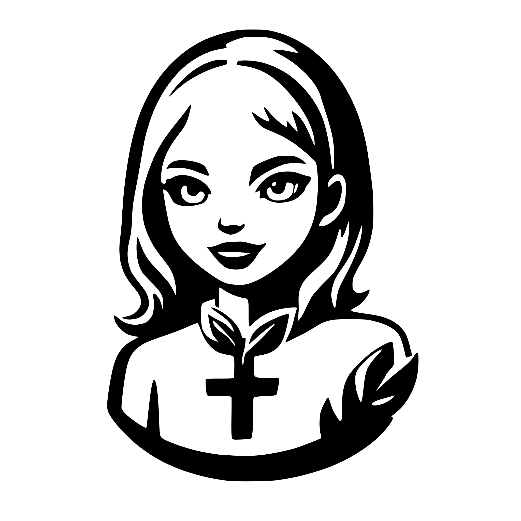 AI-generated SVG of 'final girl logo'