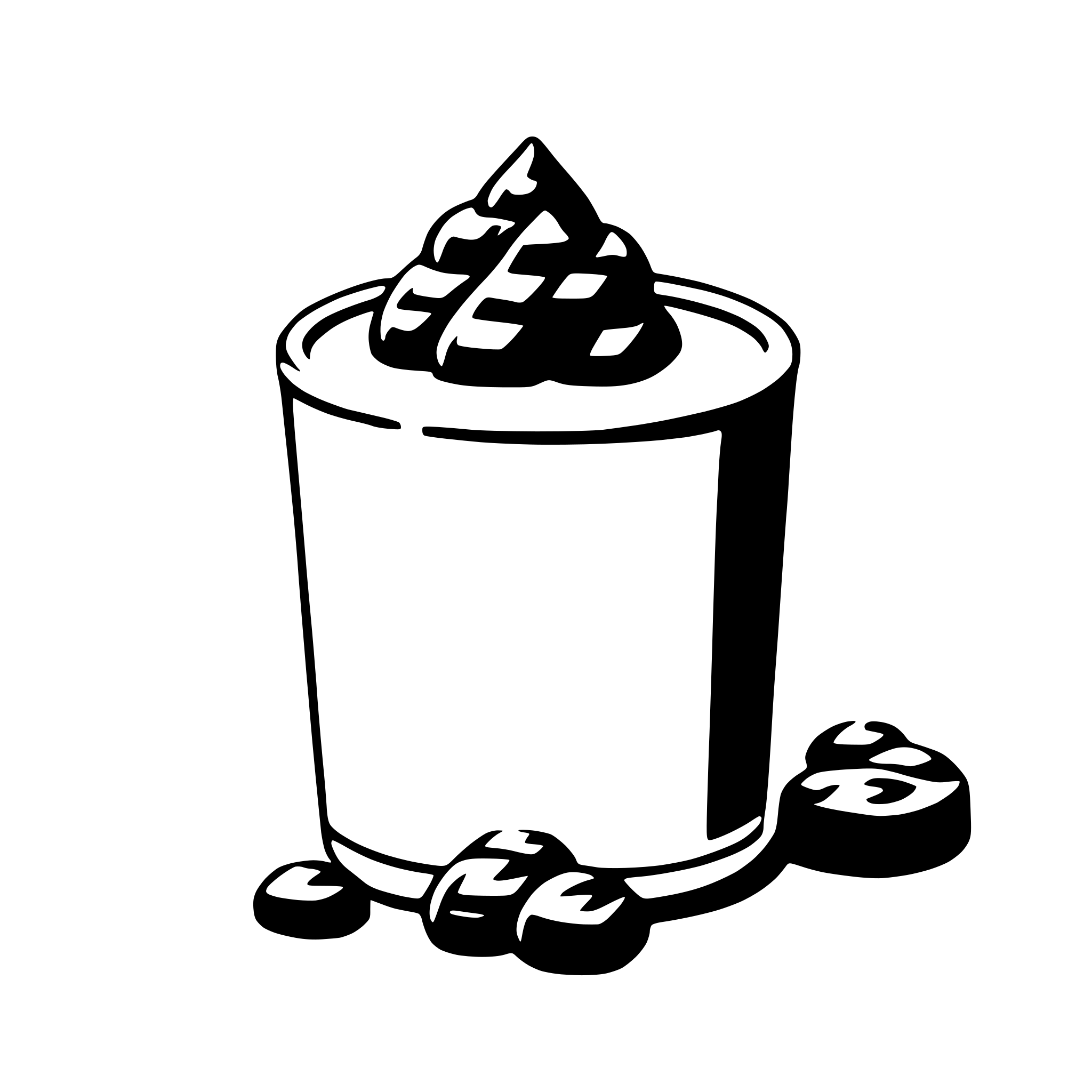 AI-generated SVG of 'cream'