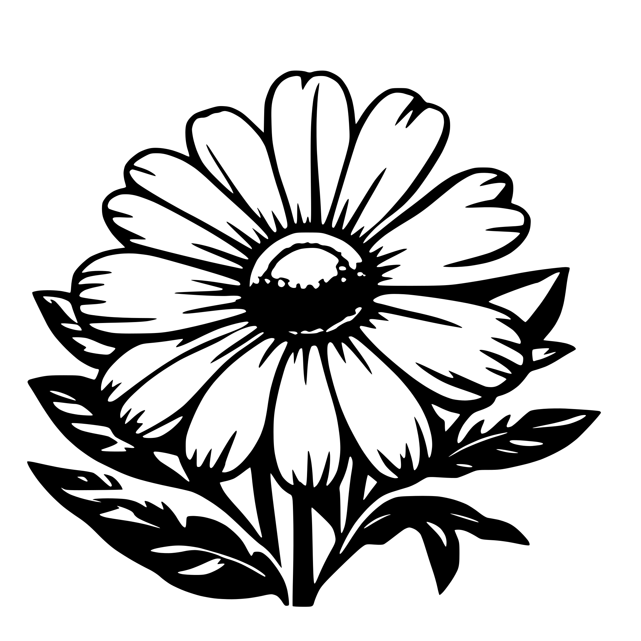 AI-generated SVG of 'Daisy flower'