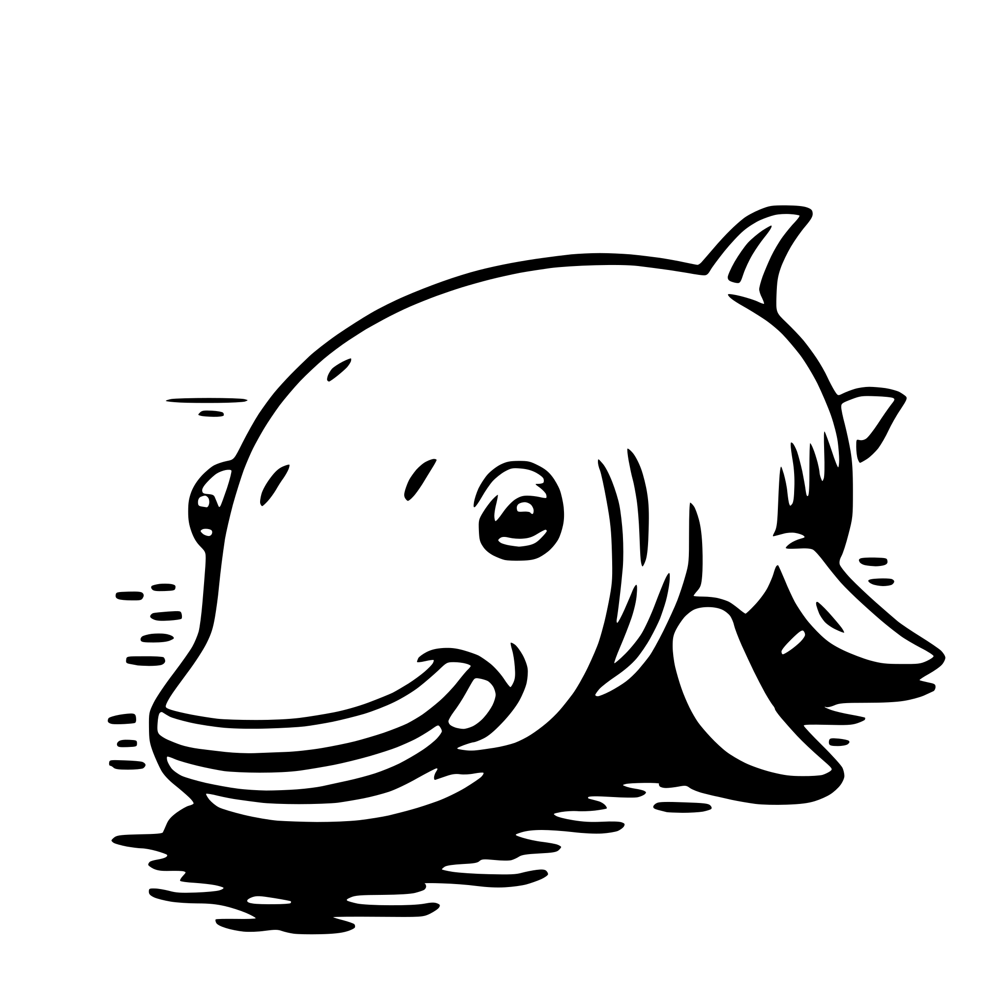 AI-generated SVG of a dugong