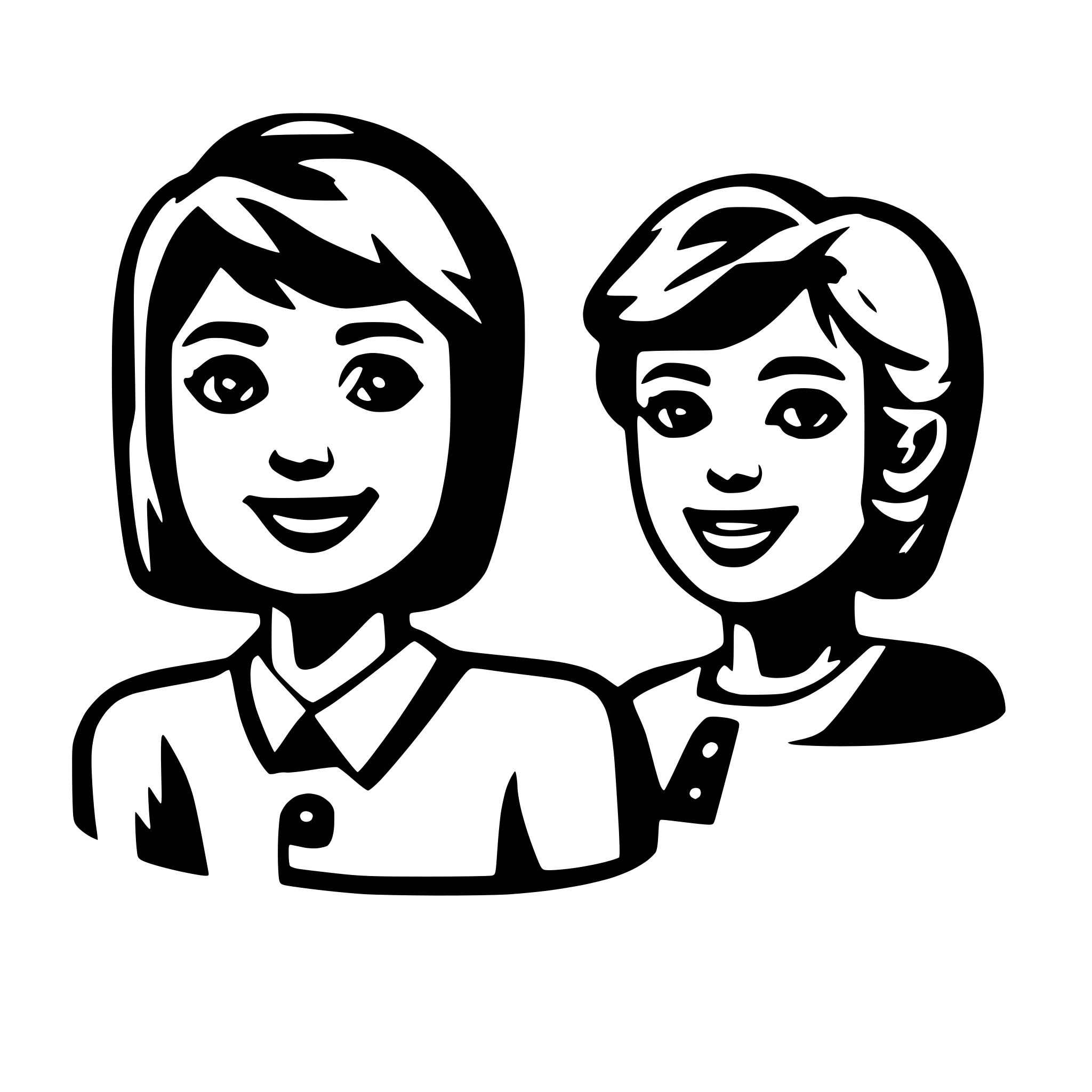 AI-generated SVG of a users group chat message