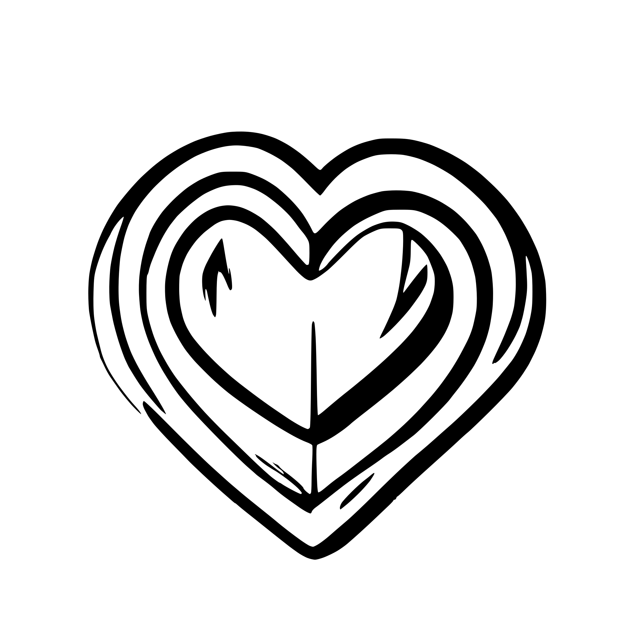 AI-generated SVG of 'heart only 1 line'
