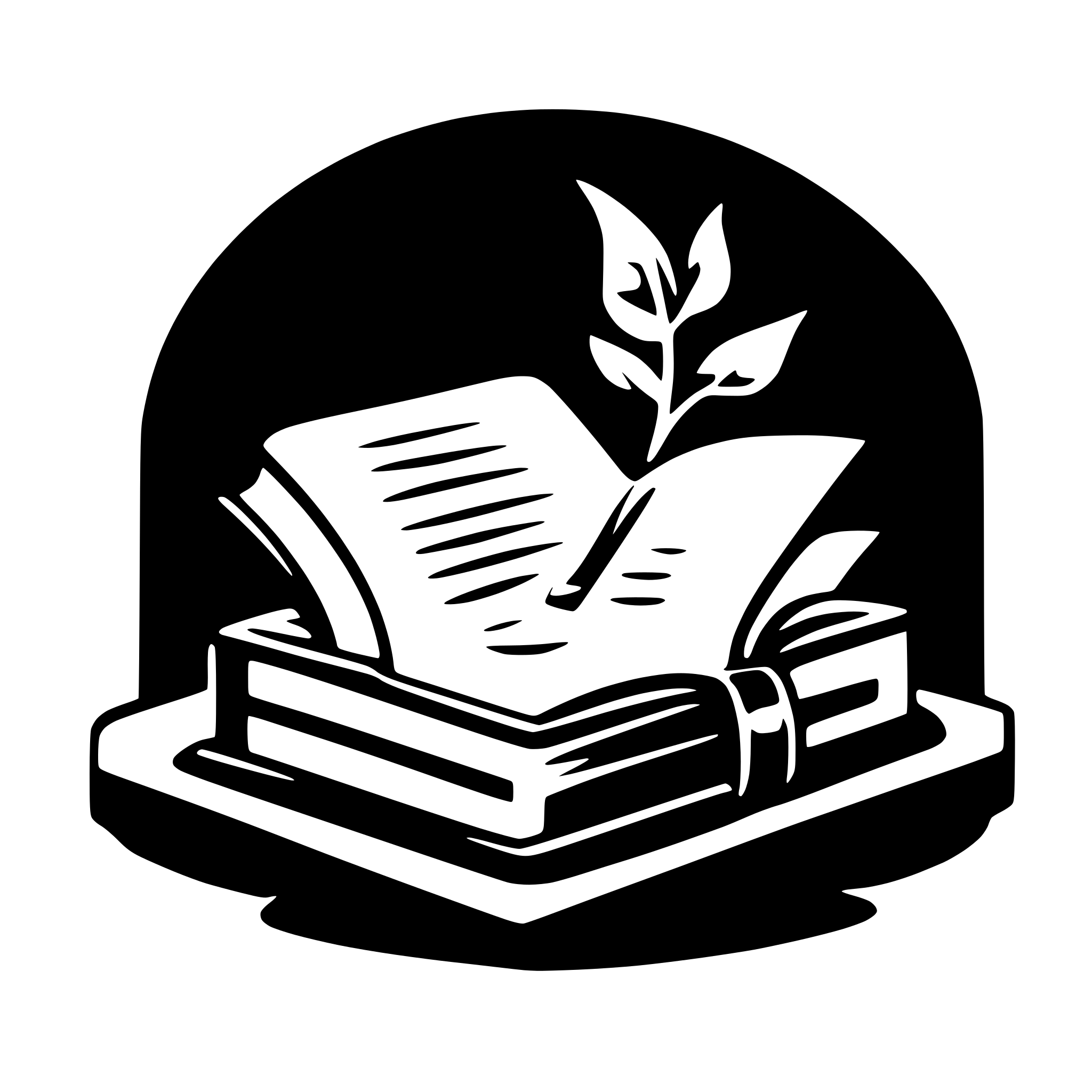 AI-generated SVG of a logo solid book exam