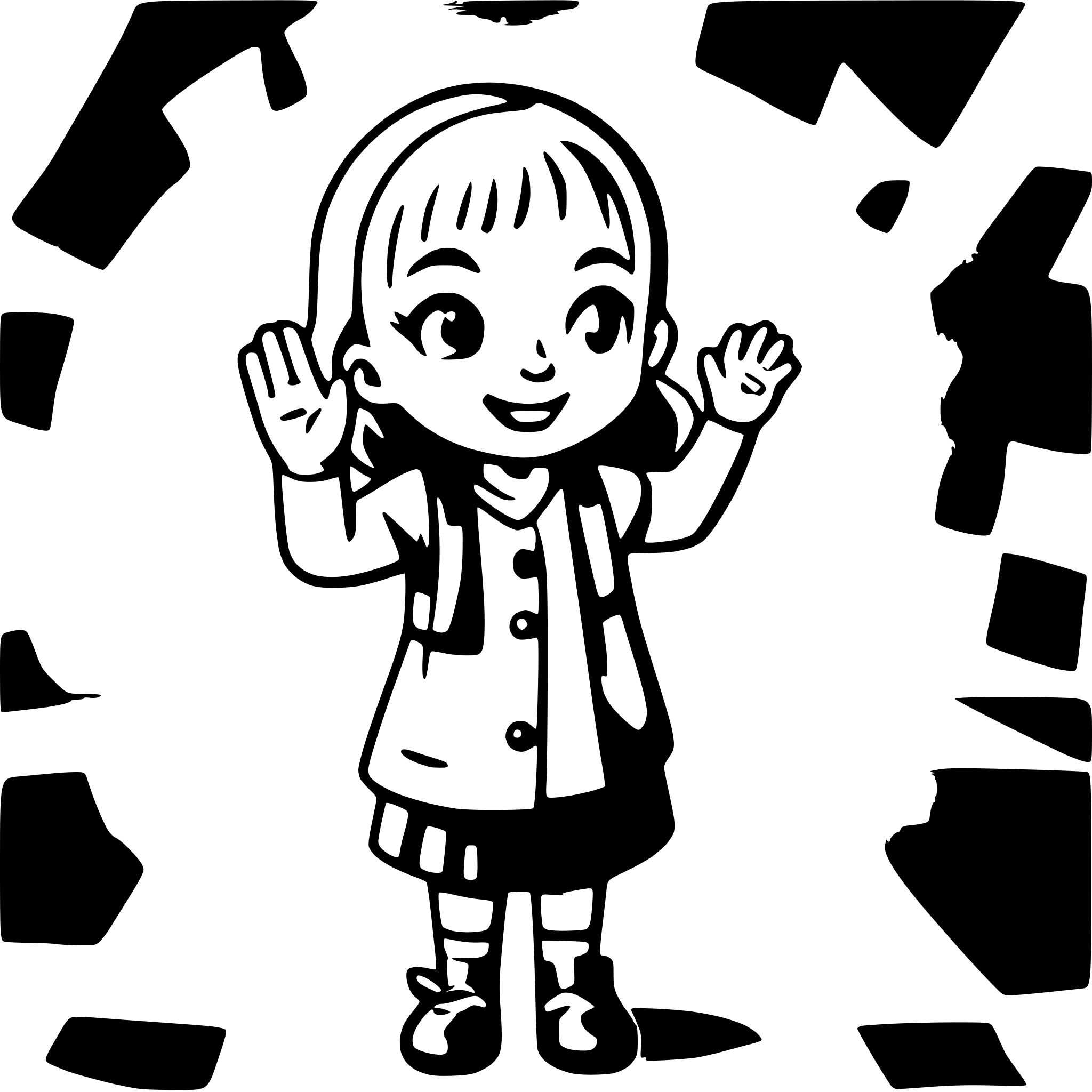 AI-generated SVG of a Toddler saying goodbye to the kindergarden