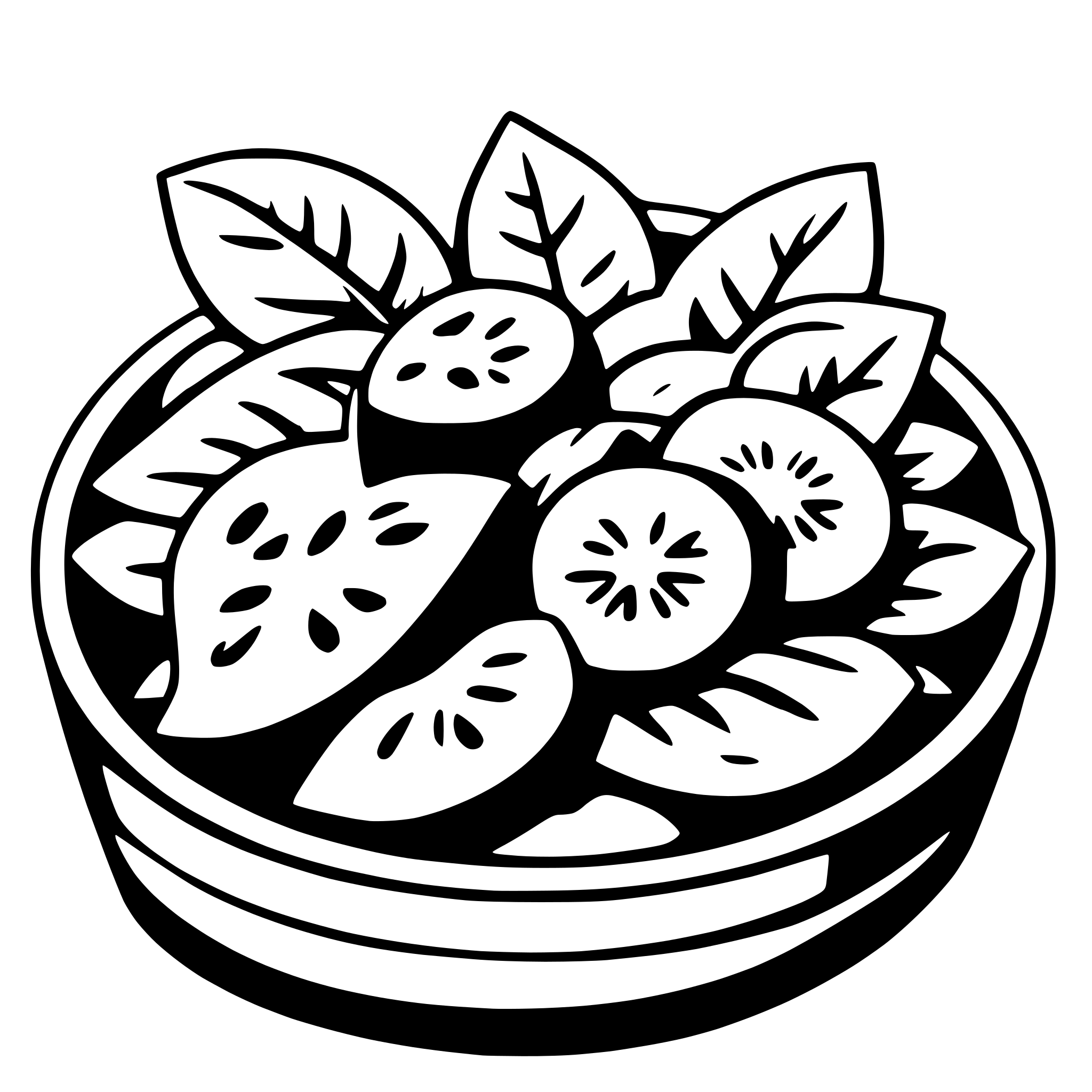 AI-generated SVG of a salad