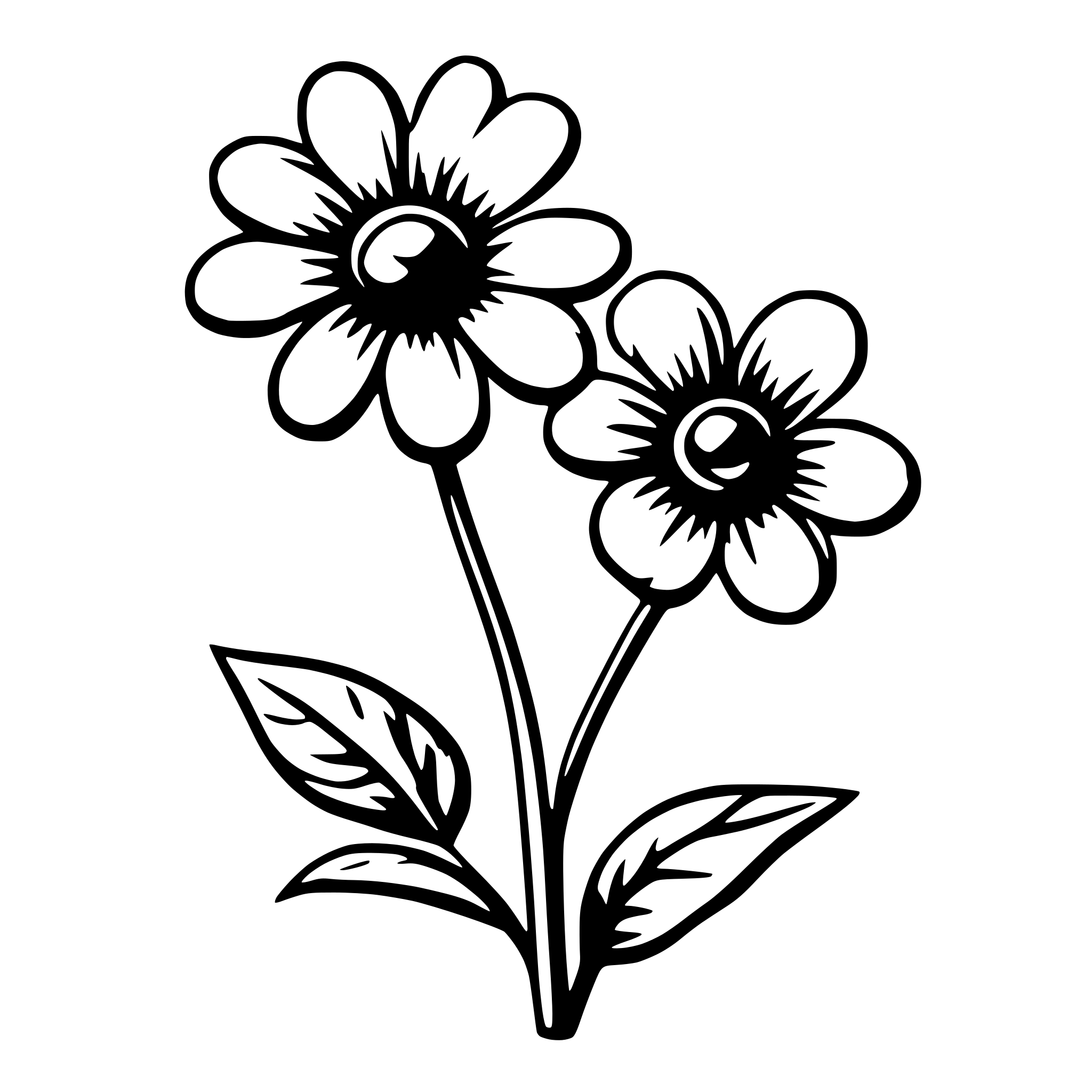 AI-generated SVG of a flower