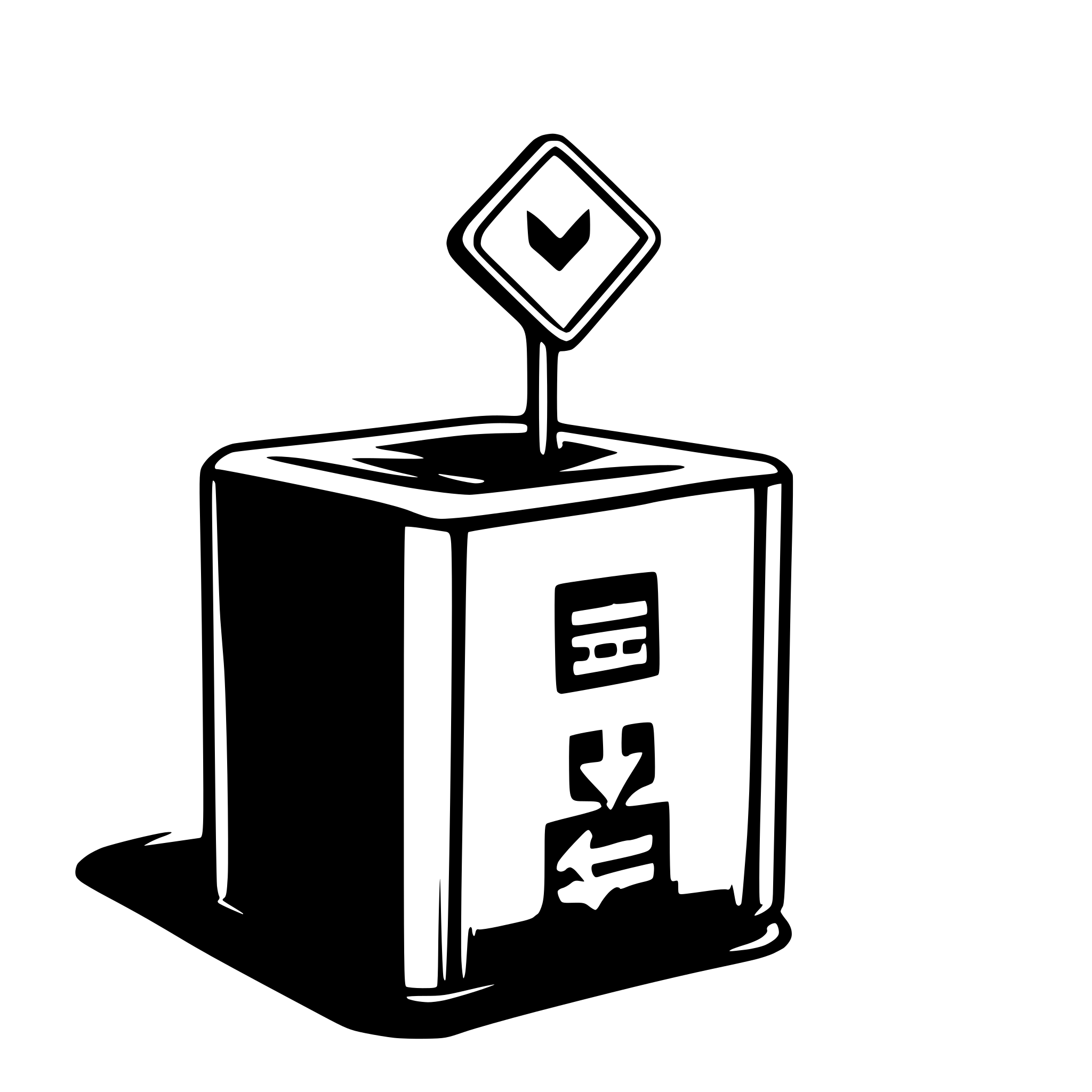 AI-generated SVG of a blockchain based voting system
