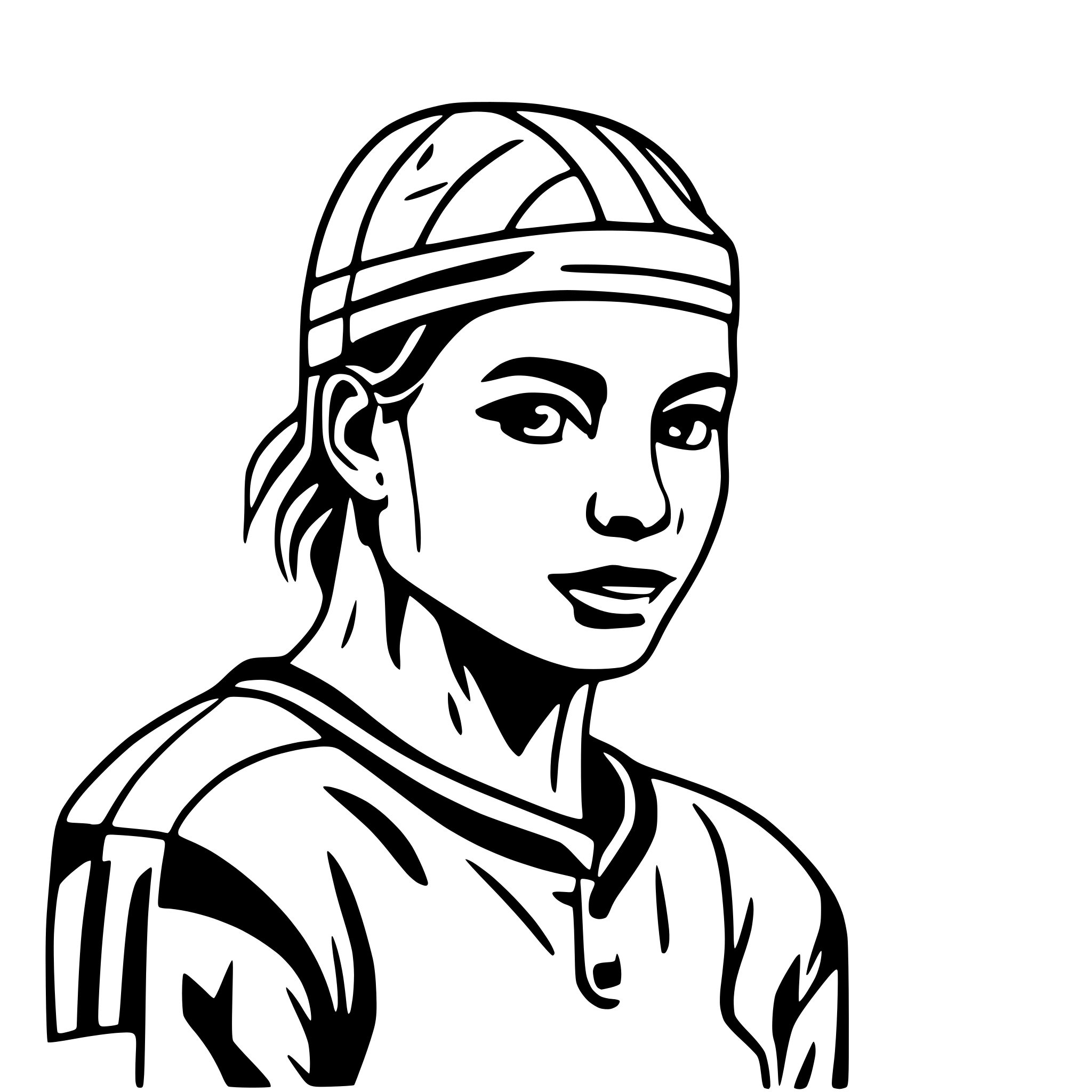 AI-generated SVG of a Hockey player