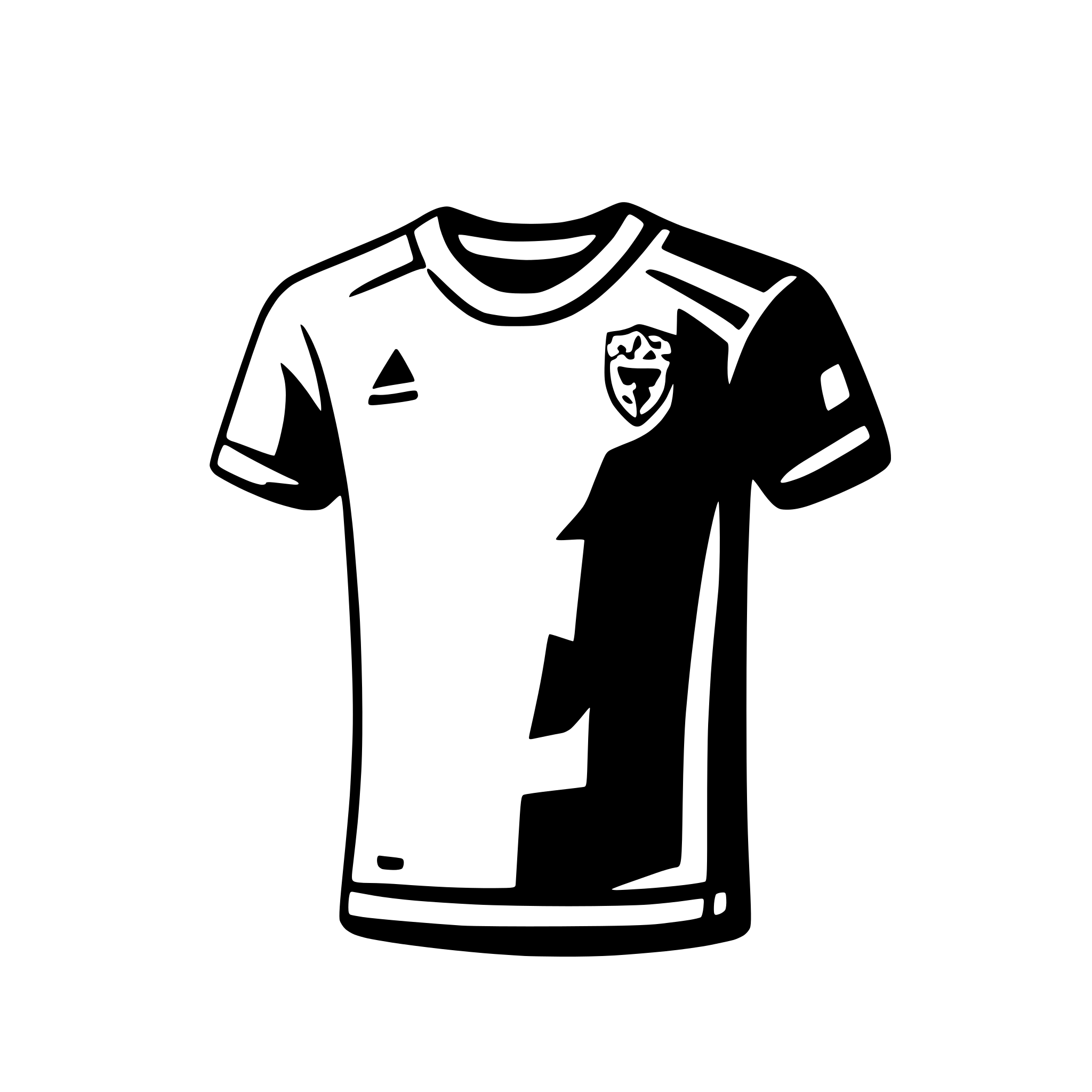 AI-generated SVG of a Football Jersey, stylish, minimalistic