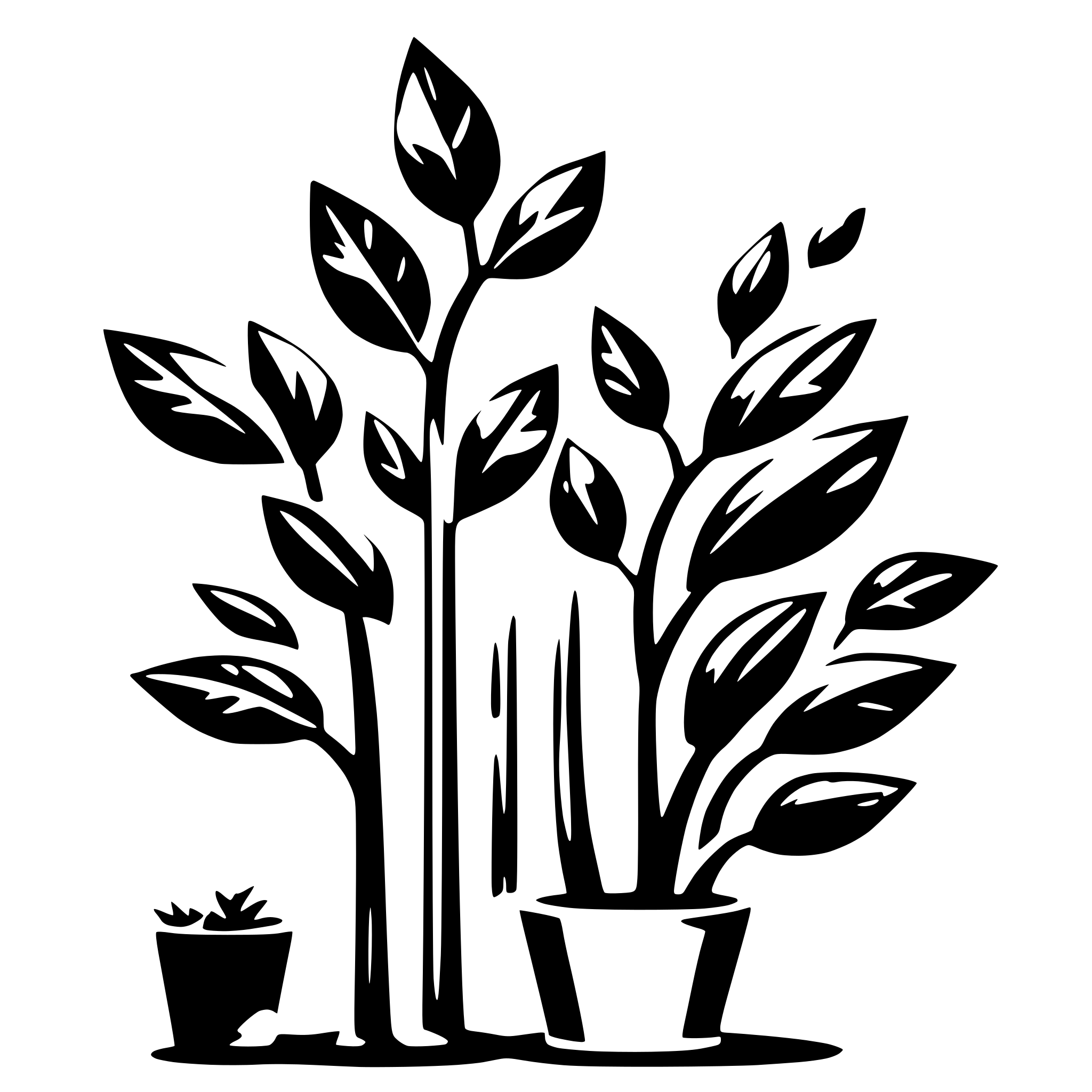 AI-generated SVG of 'Plant wall art'