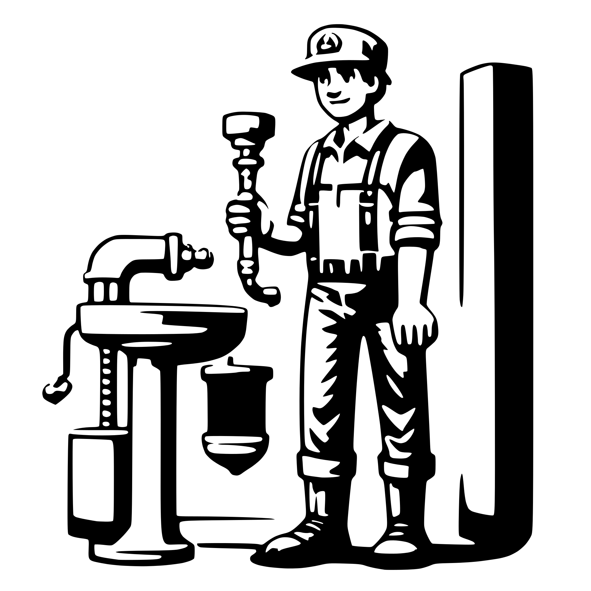 AI-generated SVG of 'plumber'