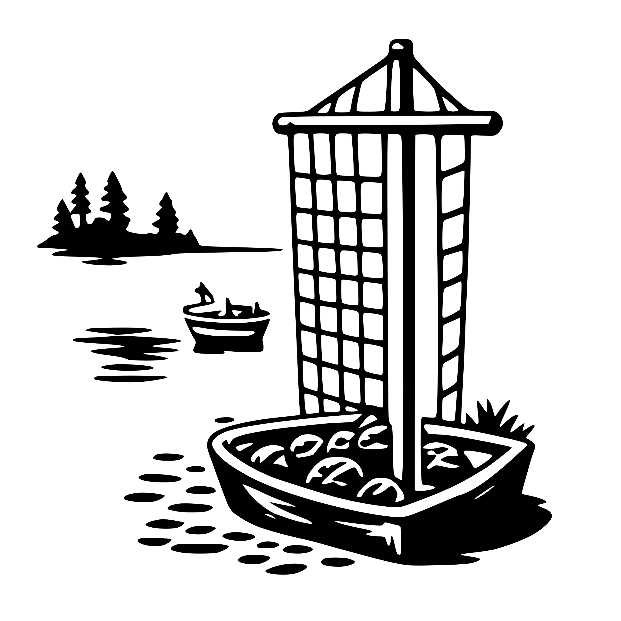AI-generated SVG of a fishing net
