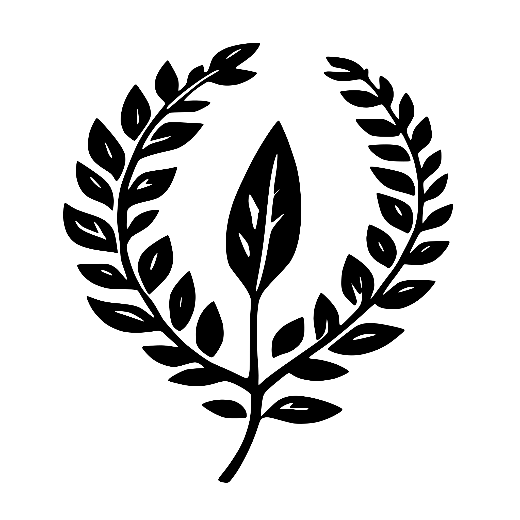 AI-generated SVG of a laurel wreath