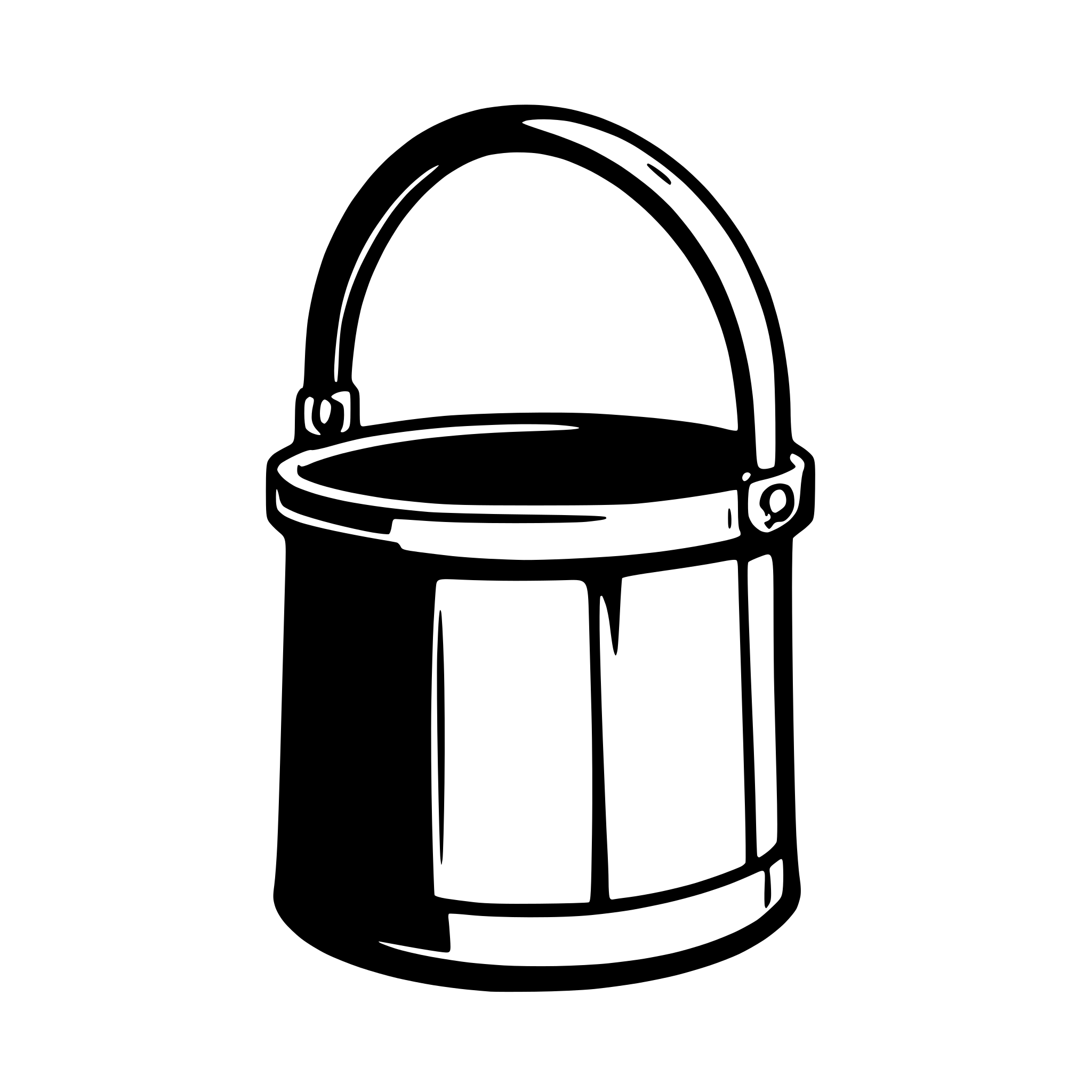 AI-generated SVG of 'wooden medieval bucket'