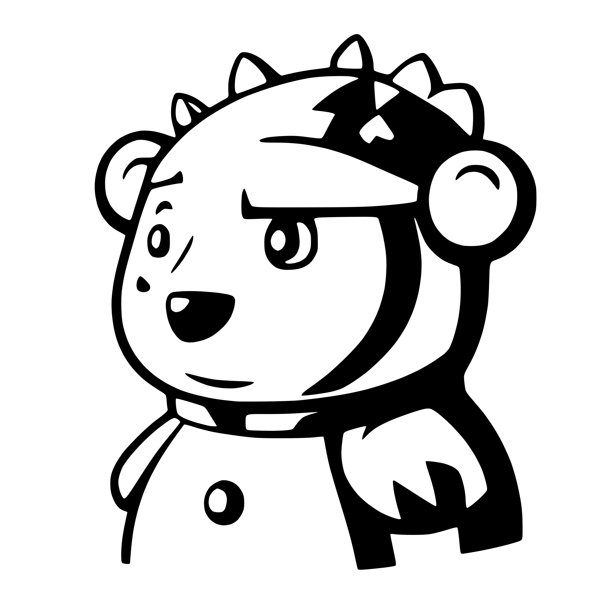 AI-generated SVG of a Christmas bear