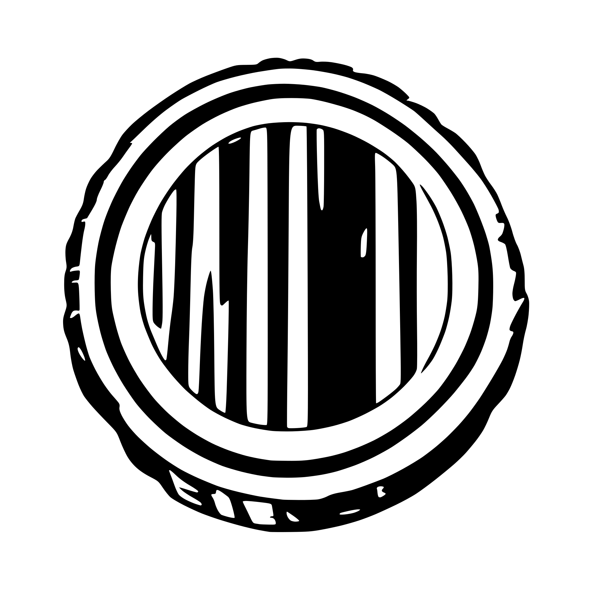 AI-generated SVG of 'circle wooden stamp on paper'