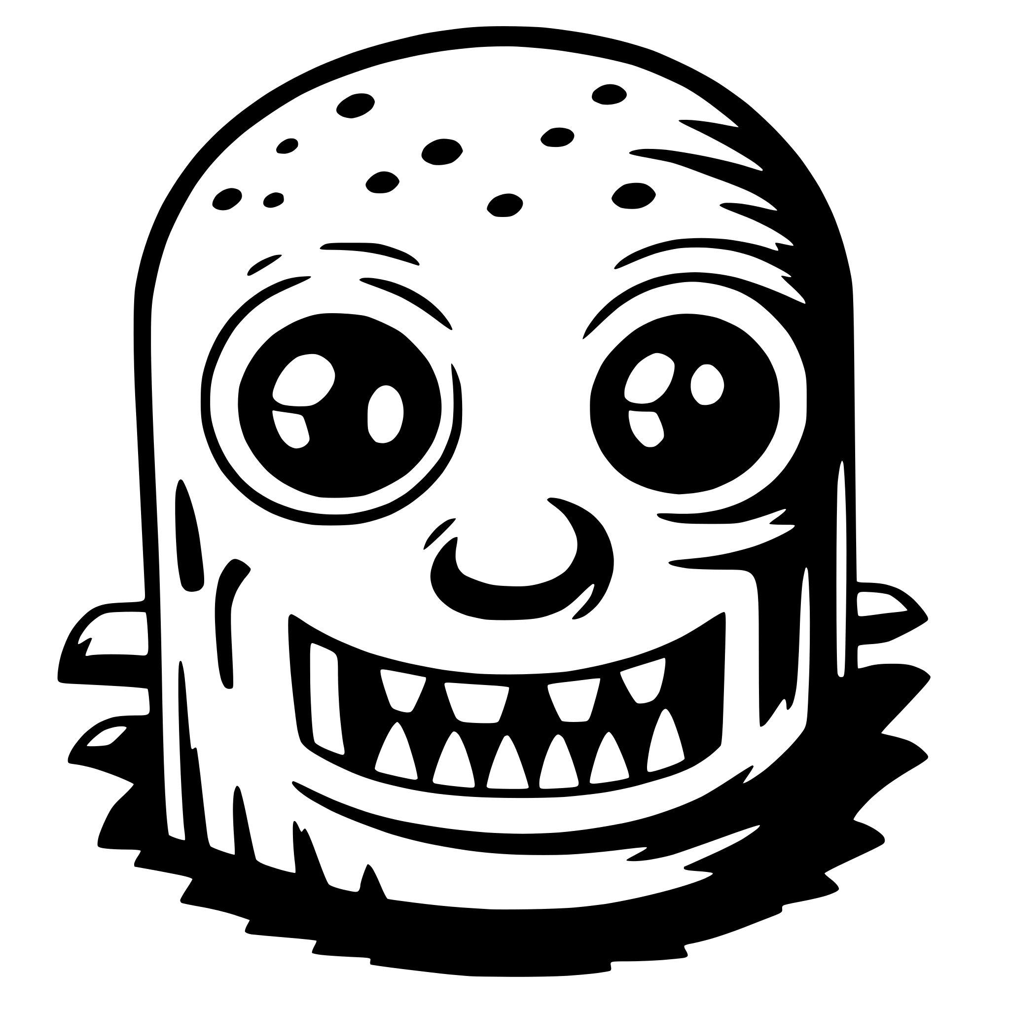 AI-generated SVG of a monster