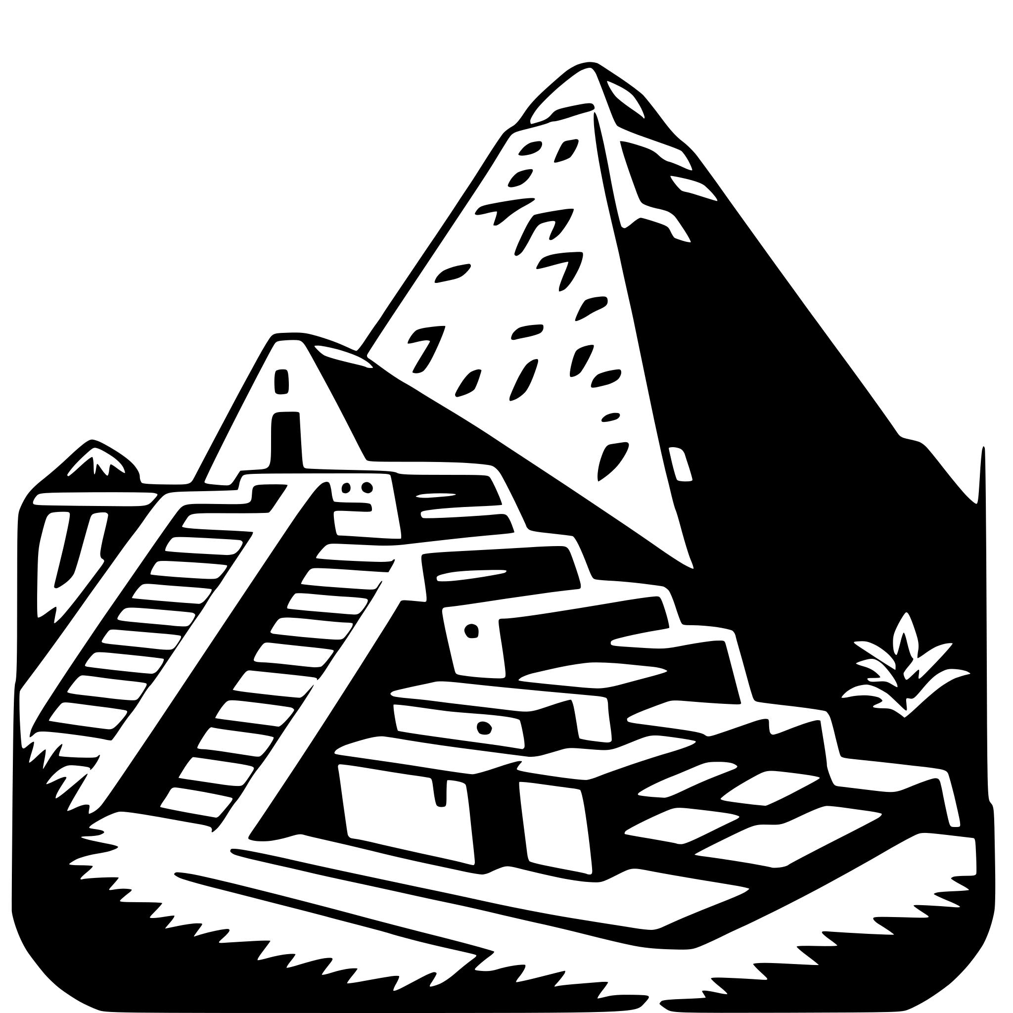 AI-generated SVG of a machu picchu