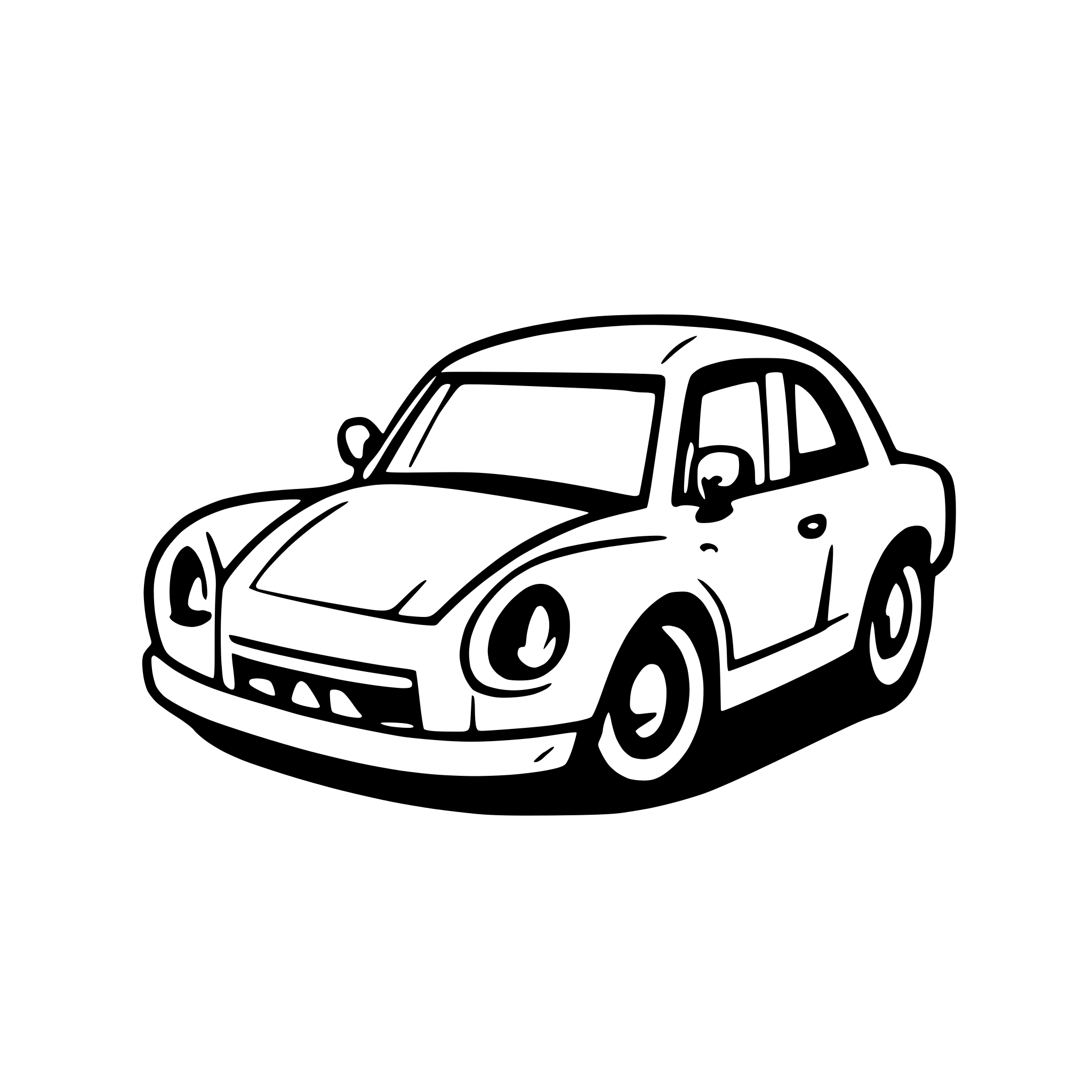 AI-generated SVG of a car