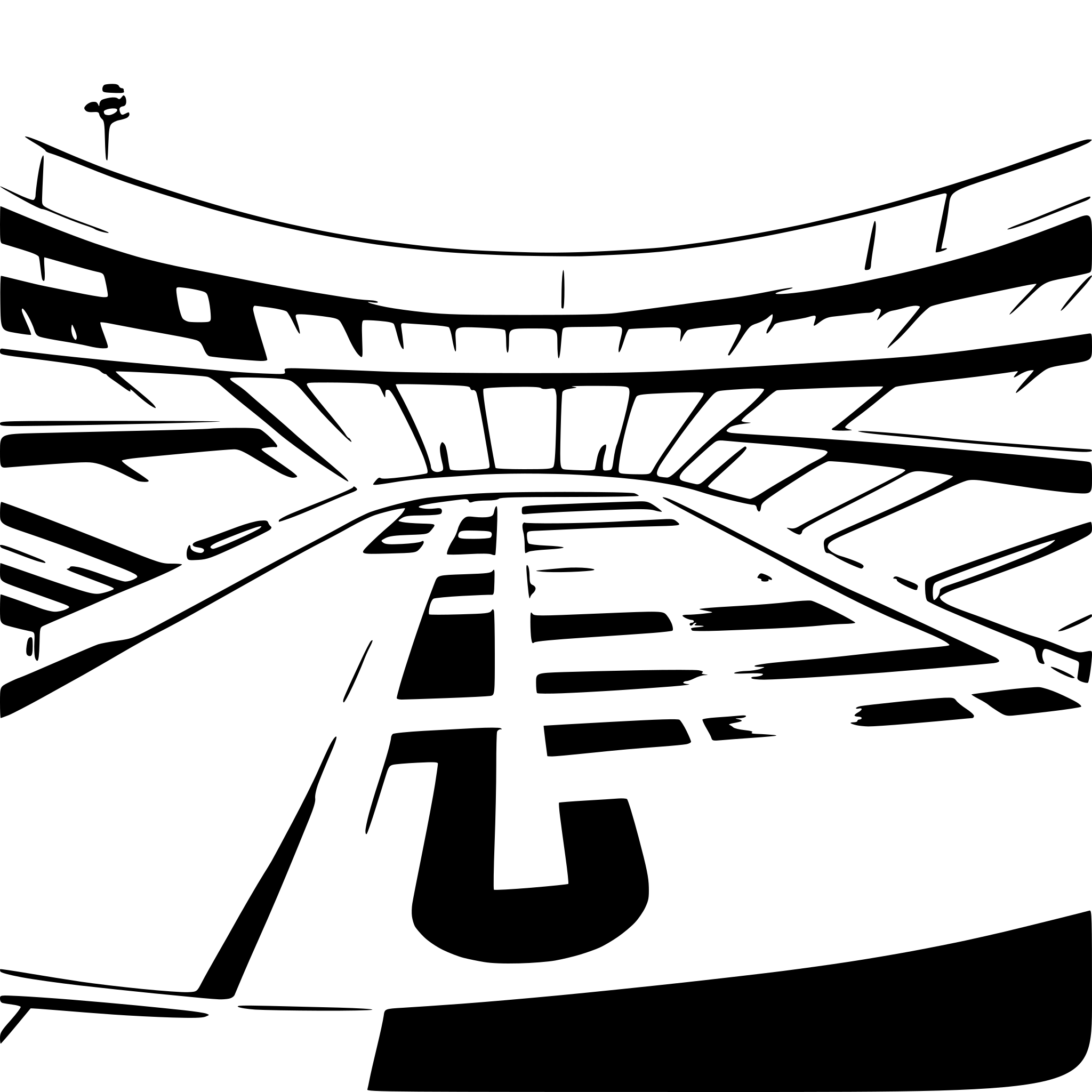 AI-generated SVG of a college football stadium, from top angled perspective