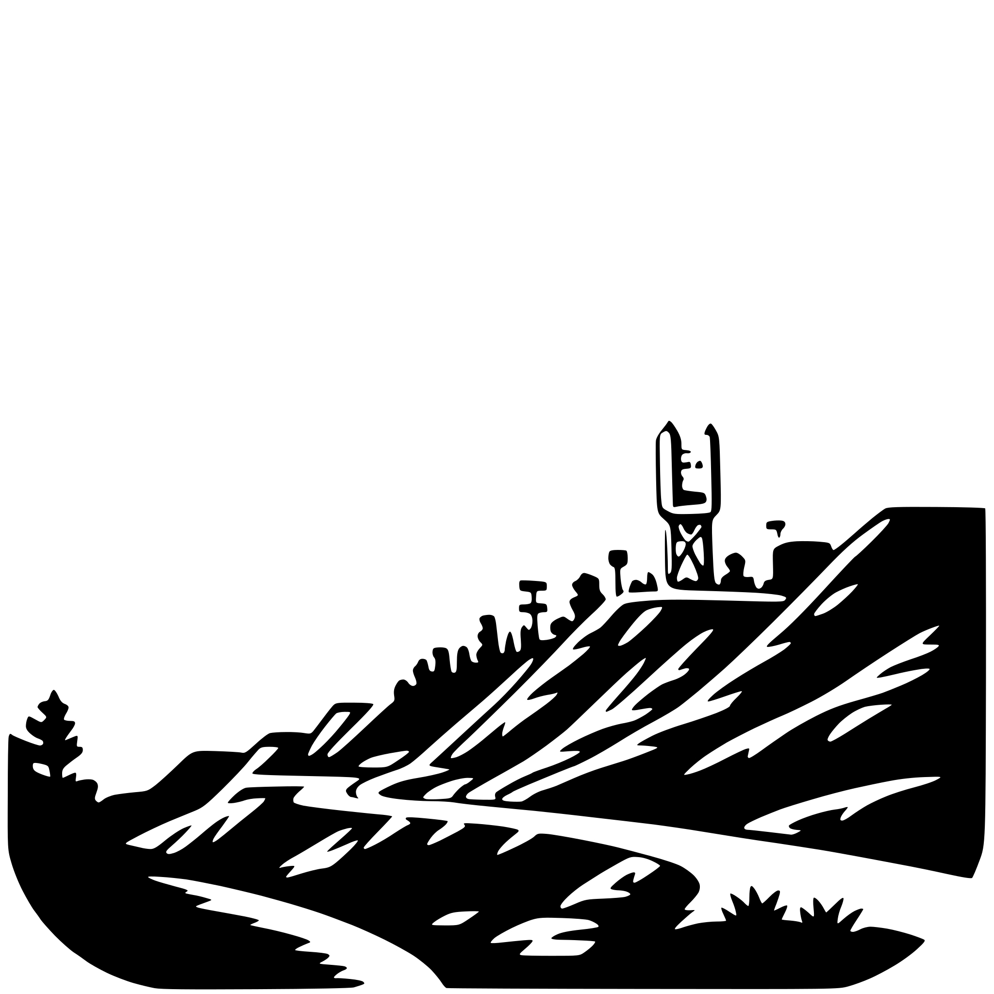 AI-generated SVG of a hollywood sign
