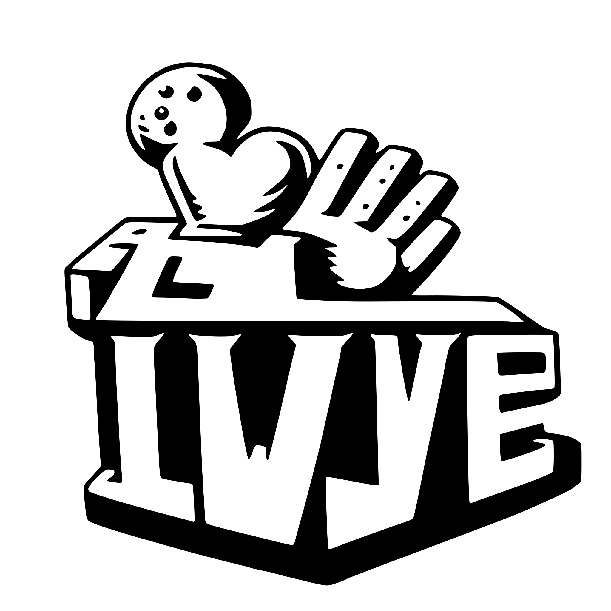 AI-generated SVG of a love graffiti