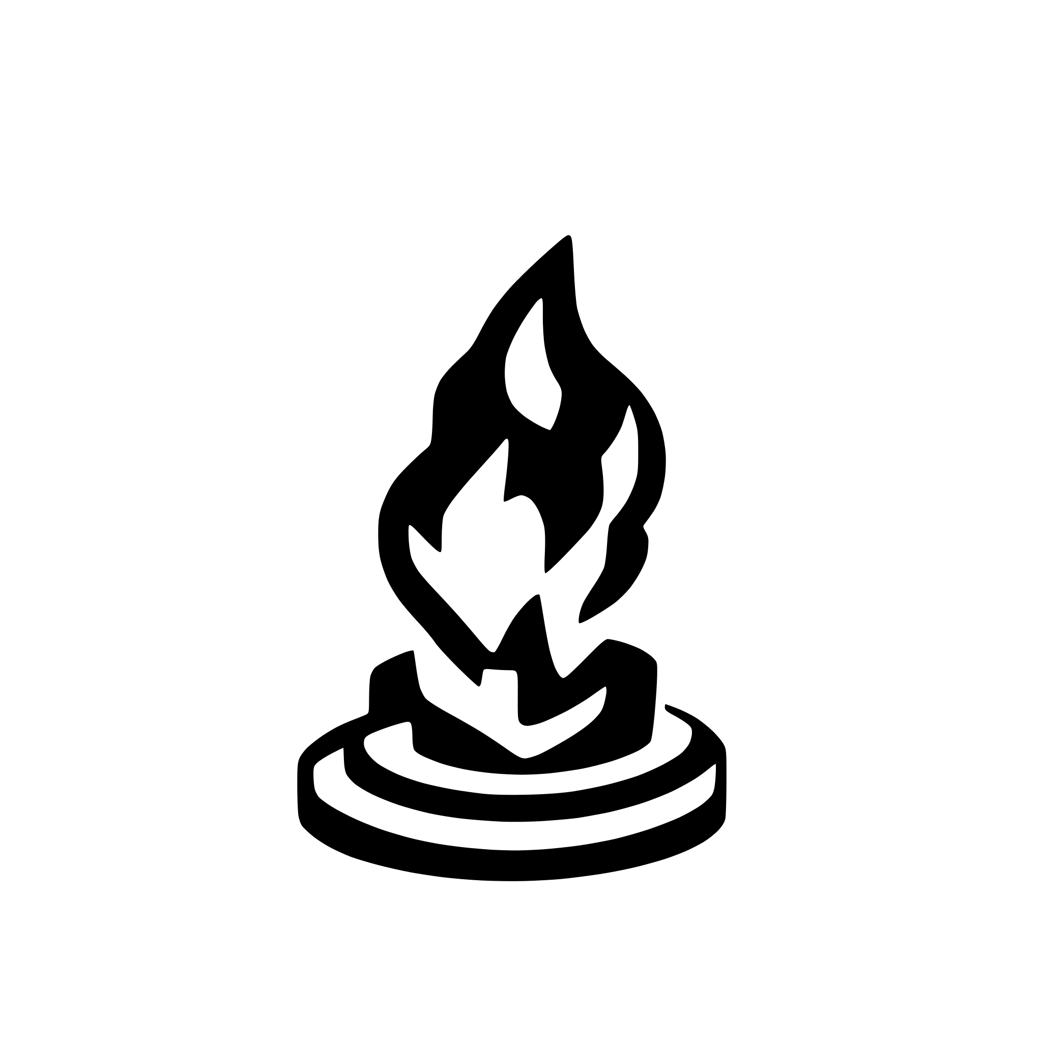 AI-generated SVG of a fire icon simple