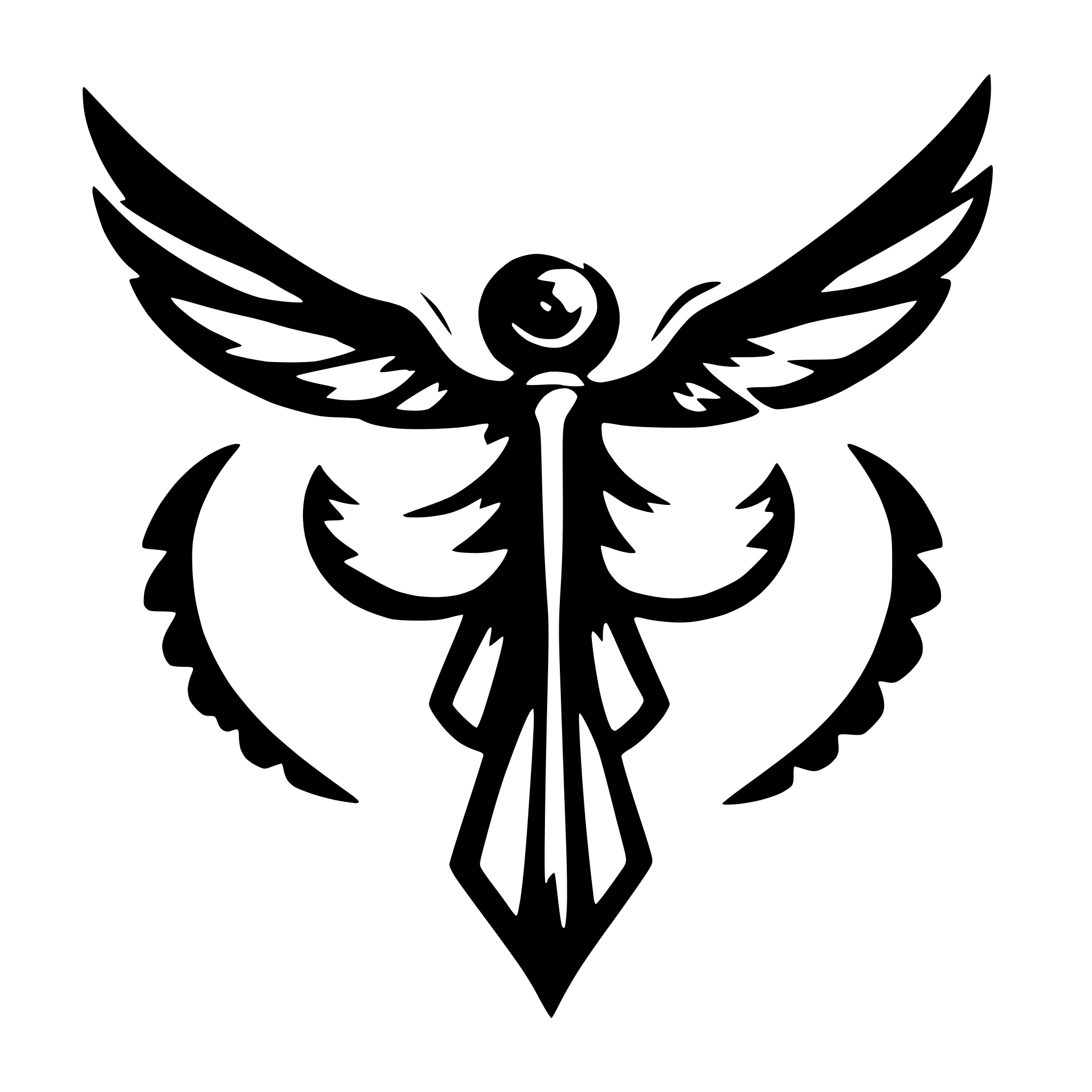 AI-generated SVG of 'symmetrical wings'