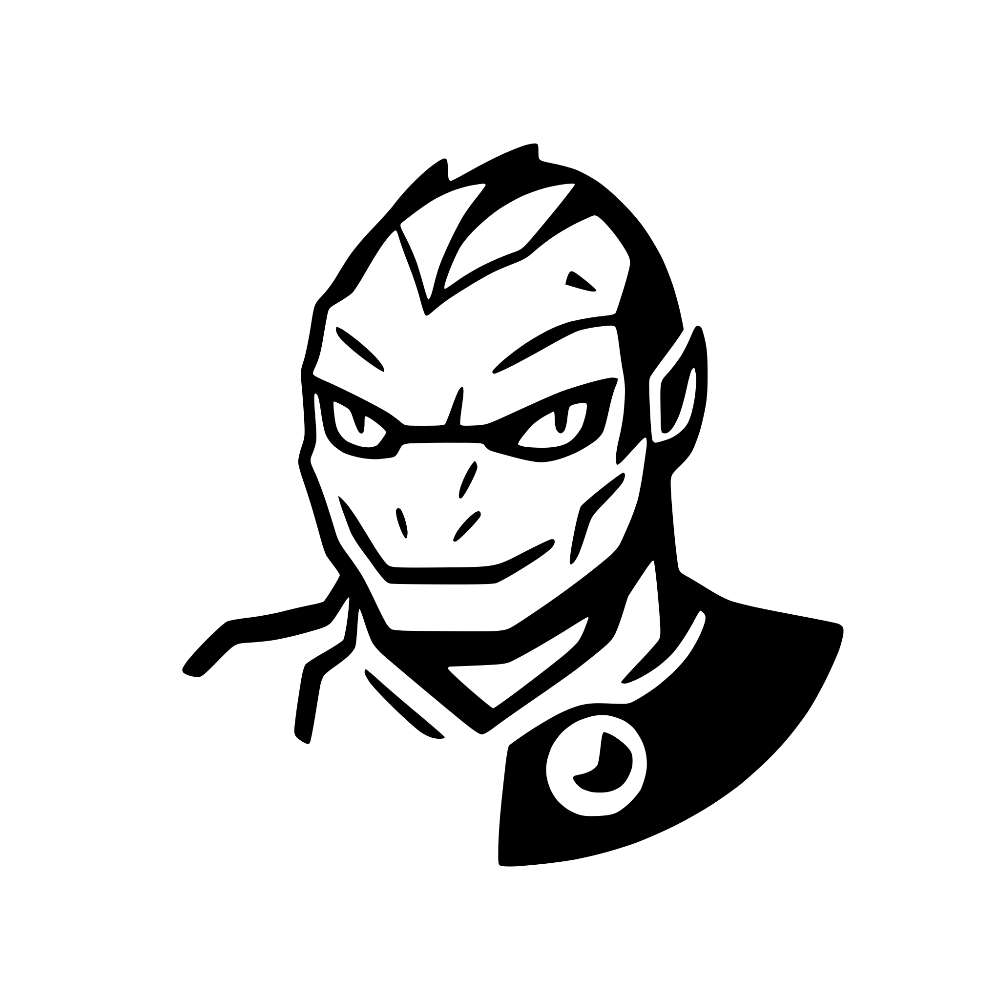 AI-generated SVG of a evil lizardman warrior head, facing front icon, in circle