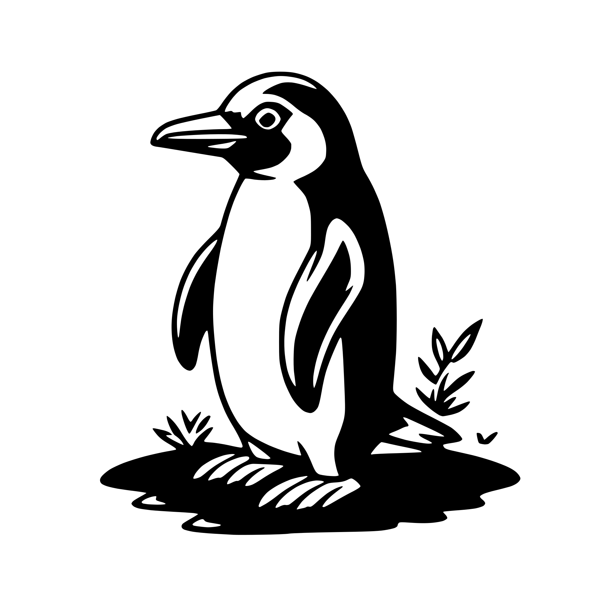 AI-generated SVG of 'penguin'