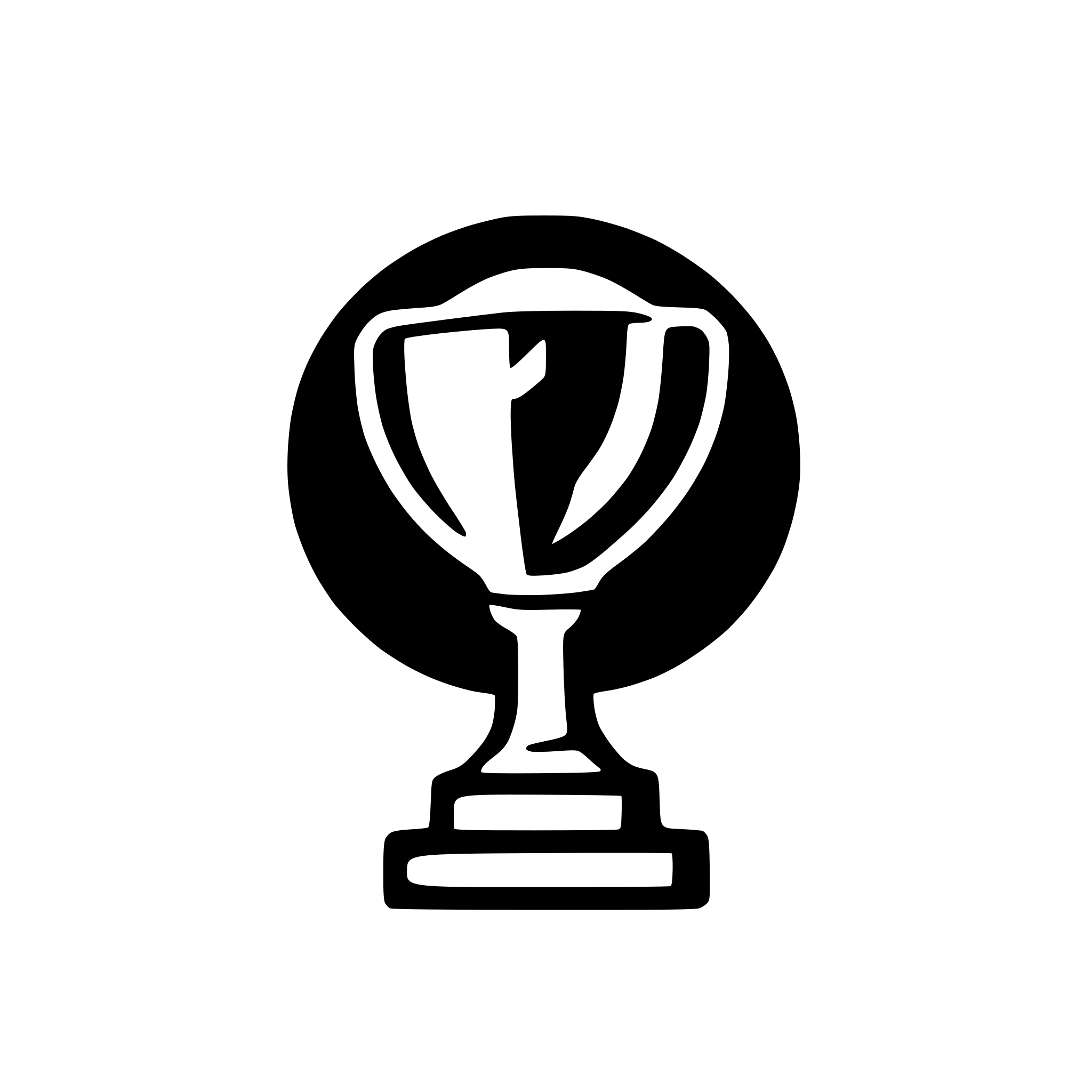 AI-generated SVG of a trophy
