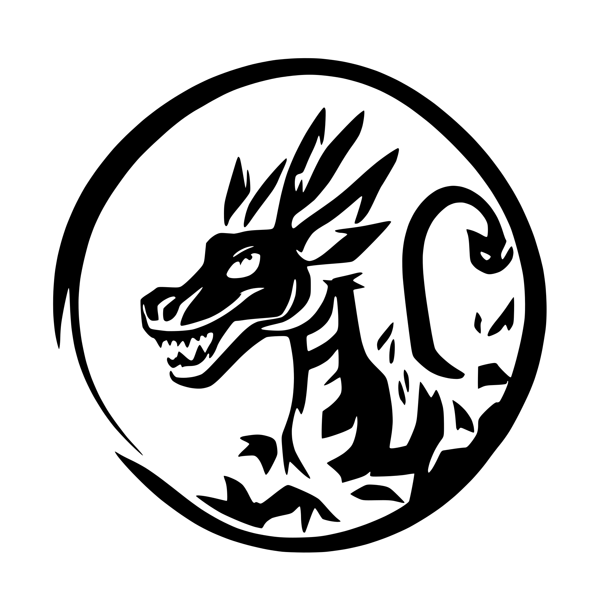 AI-generated SVG of a ore in a shape of dragon