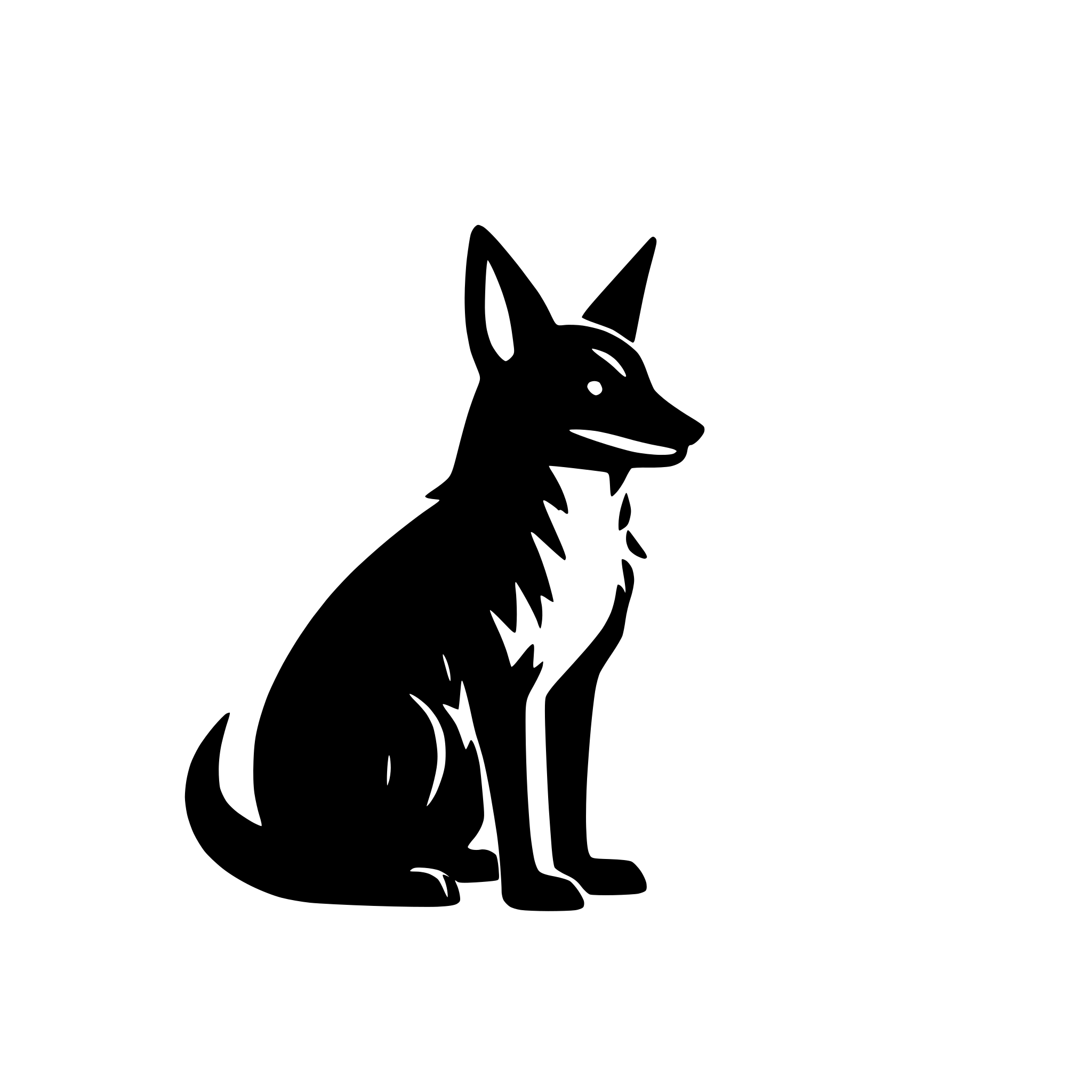 AI-generated SVG of 'Coyote'